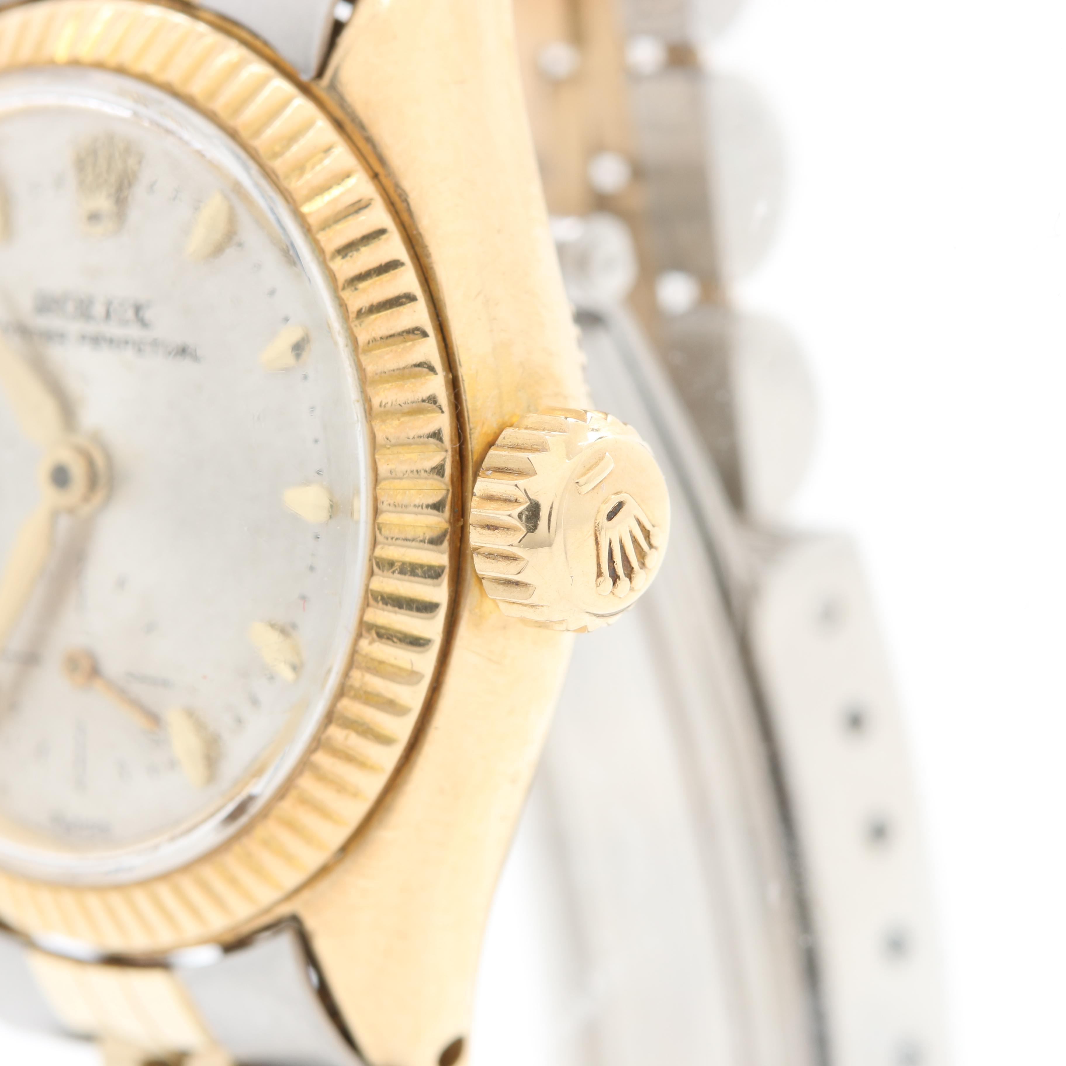 Rolex Oyster Perpetual 18K Gold Watch