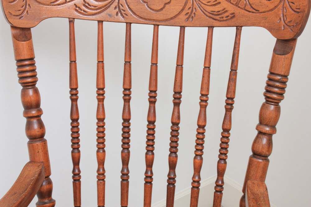 Vintage Spindle Back Rocking Chair
