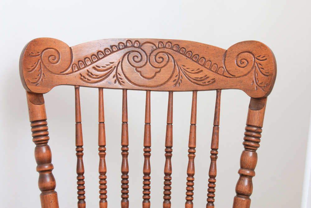 Vintage Spindle Back Rocking Chair