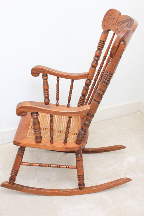 Vintage Spindle Back Rocking Chair