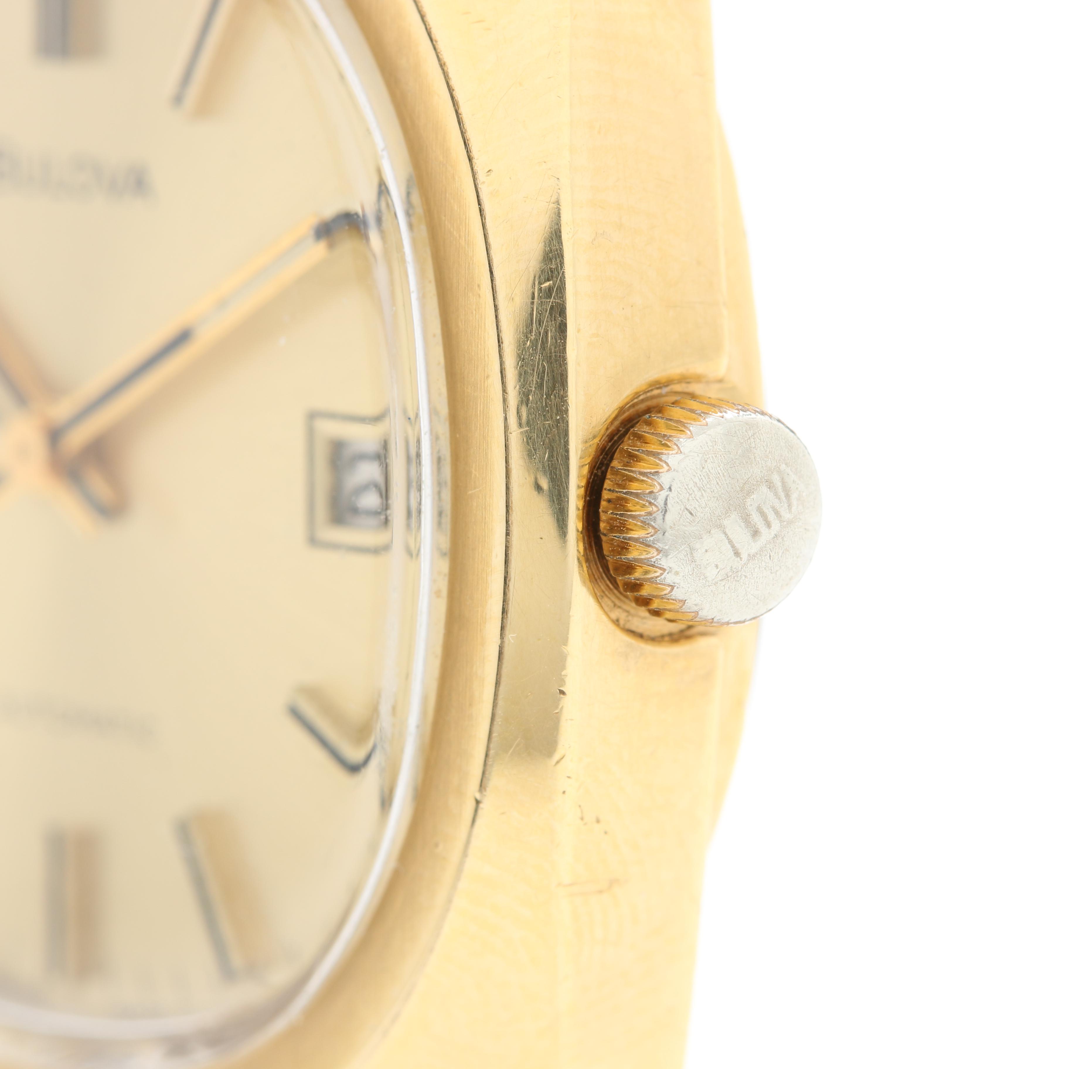 Vintage Bulova Gold Tone Automatic Watch
