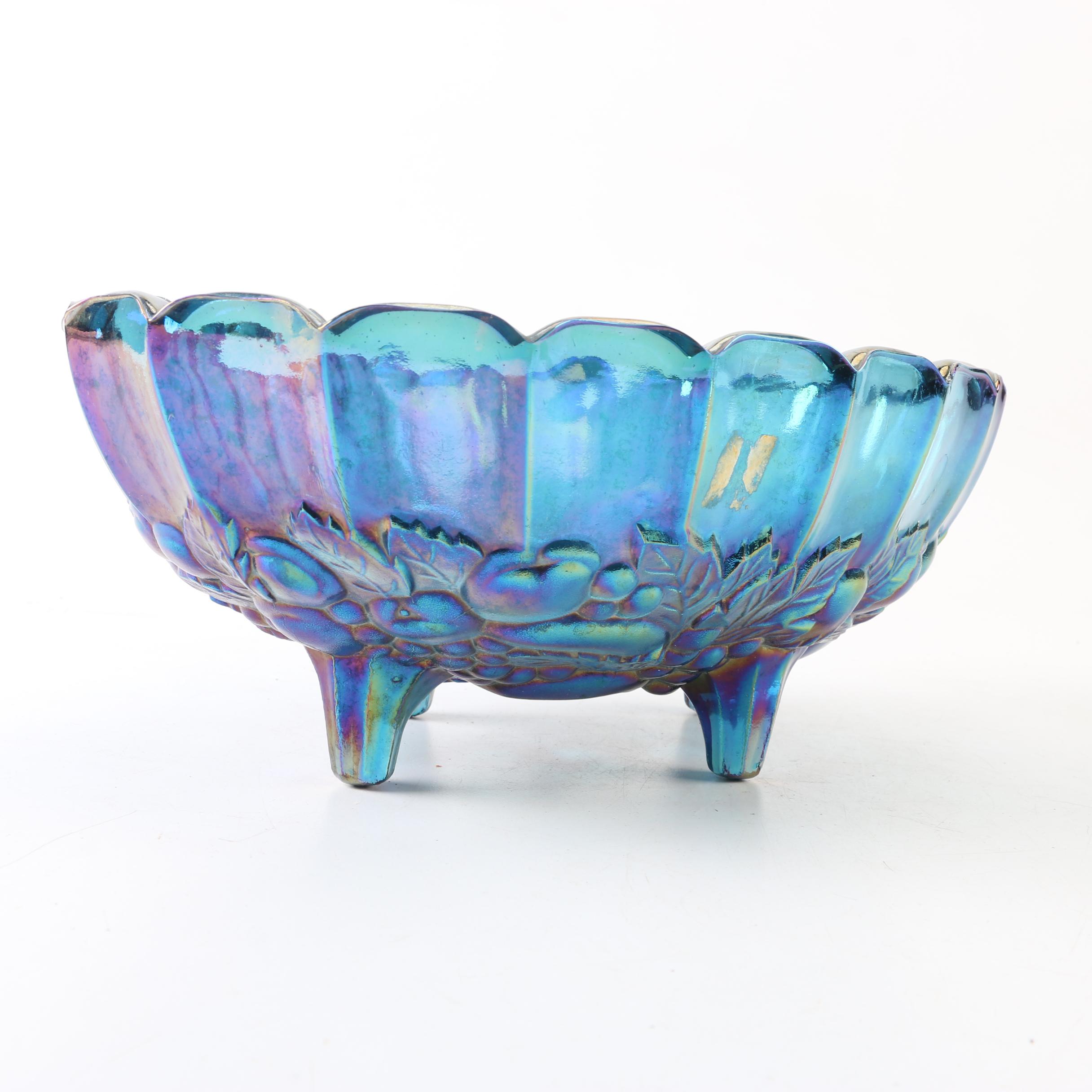 Vintage Indiana Glass "Harvest Grape" Carnival Glass Bowl