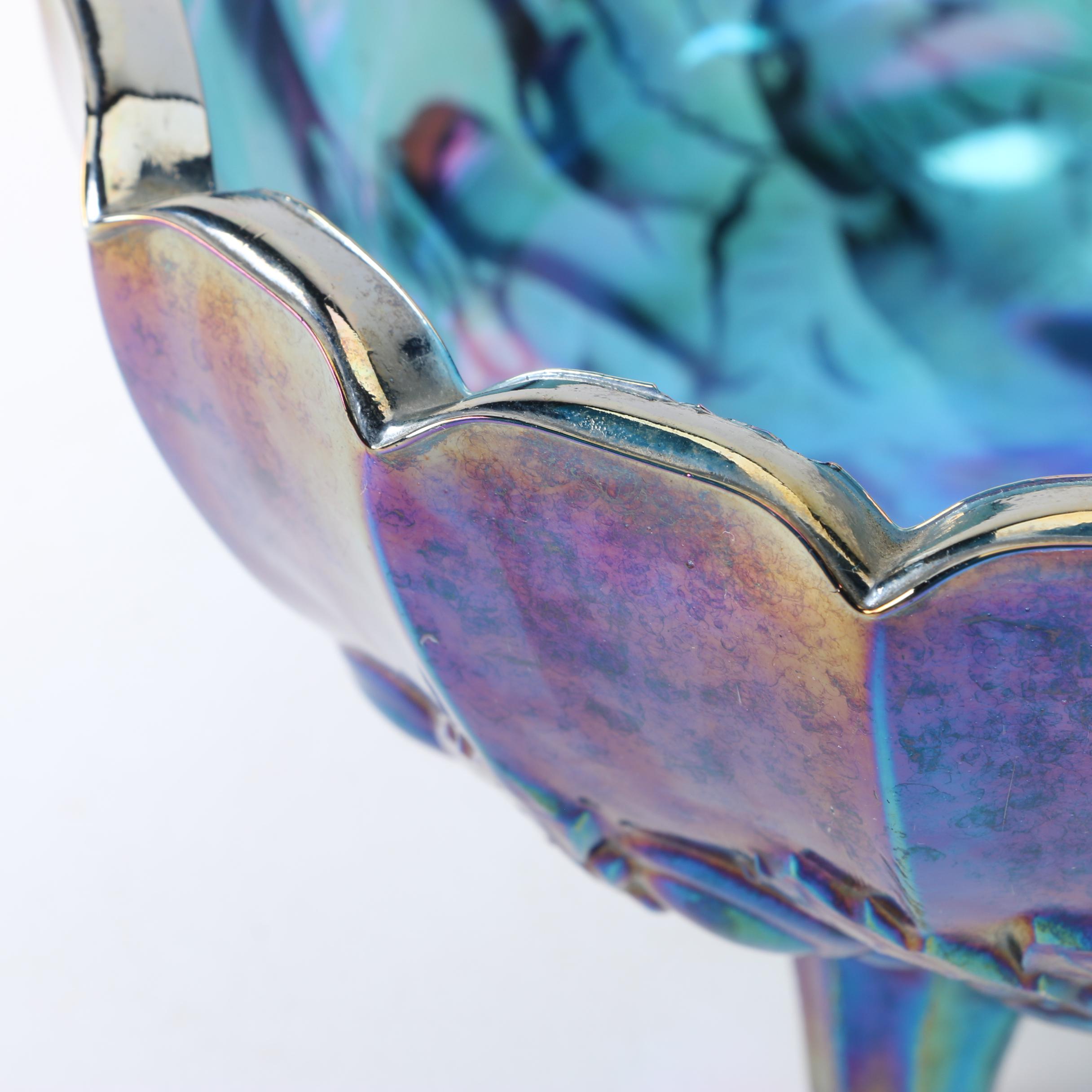 Vintage Indiana Glass "Harvest Grape" Carnival Glass Bowl