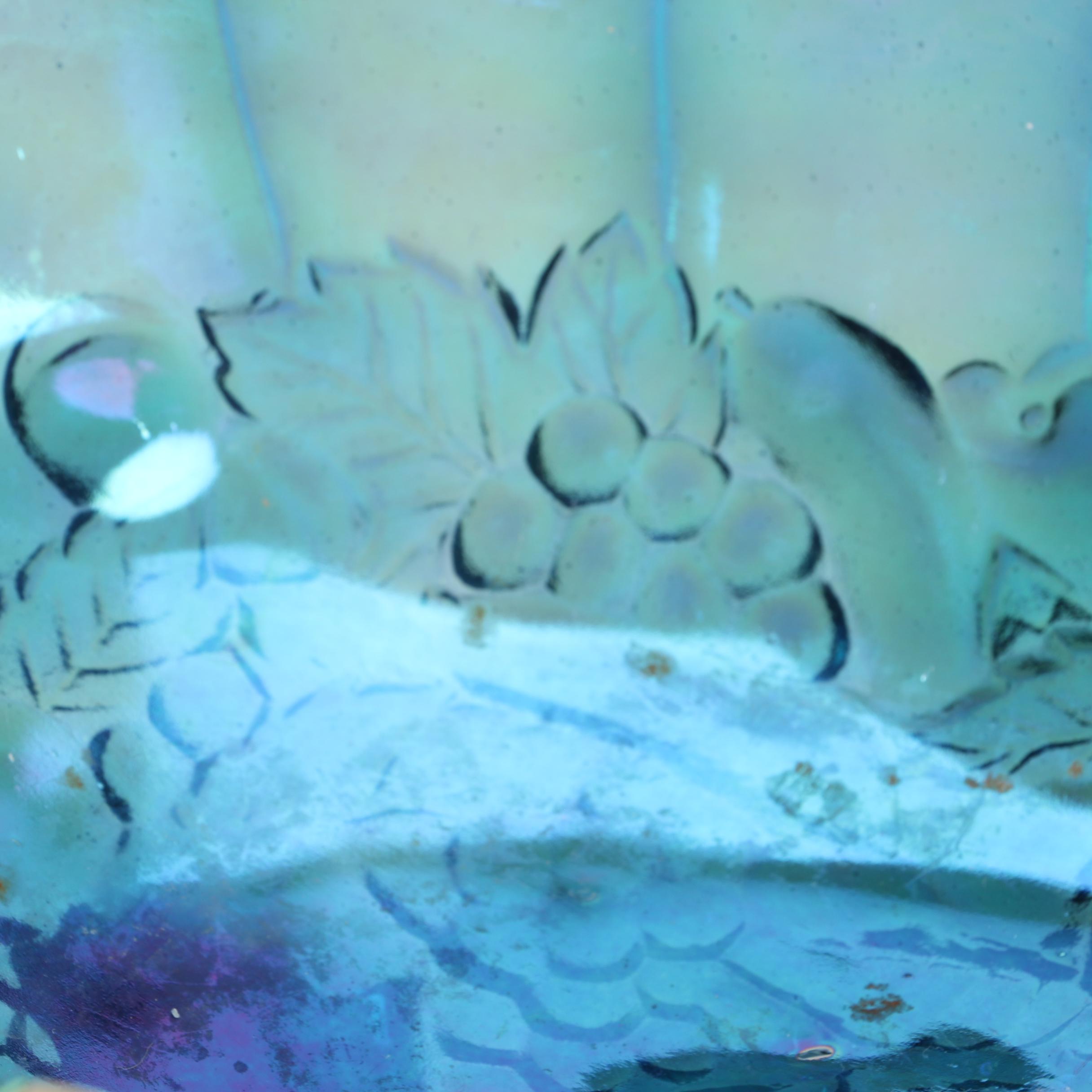 Vintage Indiana Glass "Harvest Grape" Carnival Glass Bowl