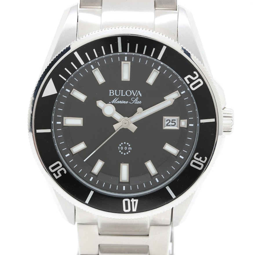 Bulova "Marine Star" Stainless Steel Wristwatch