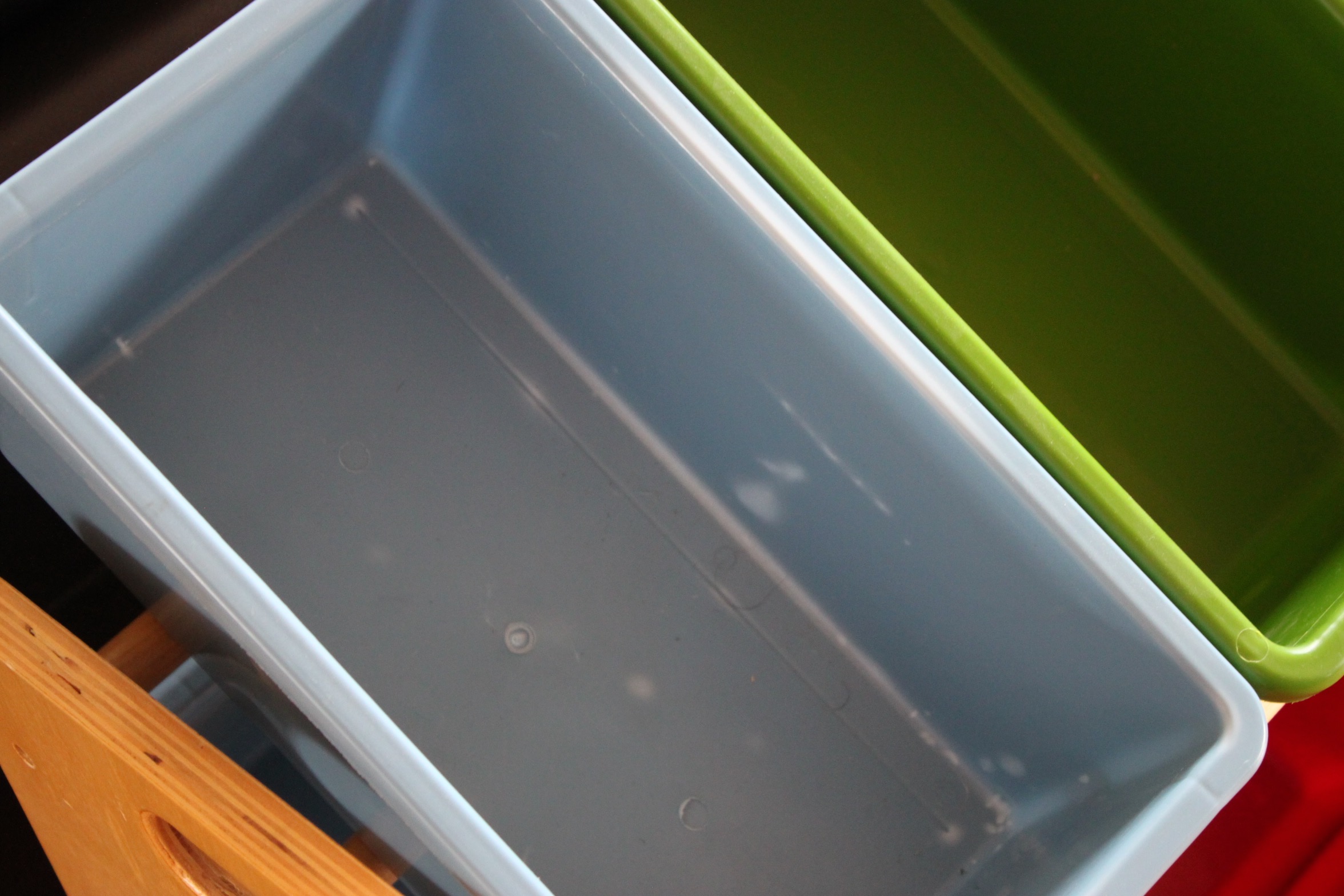 Children's Wooden Storage Rack With Plastic Bins by Battat