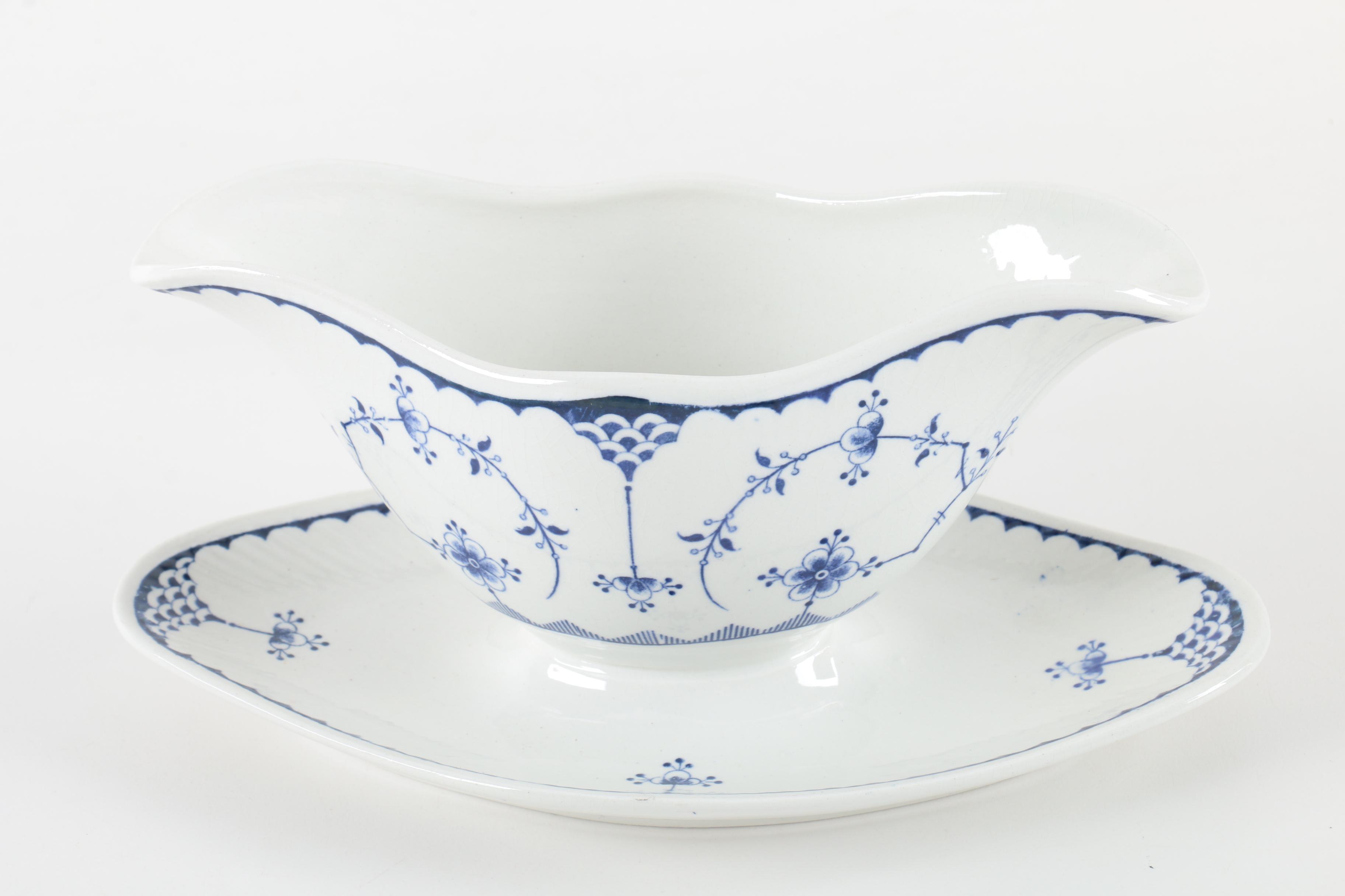 Furnivals and PM Bavaria "Denmark" with Royal China "Delft Modern" Serveware