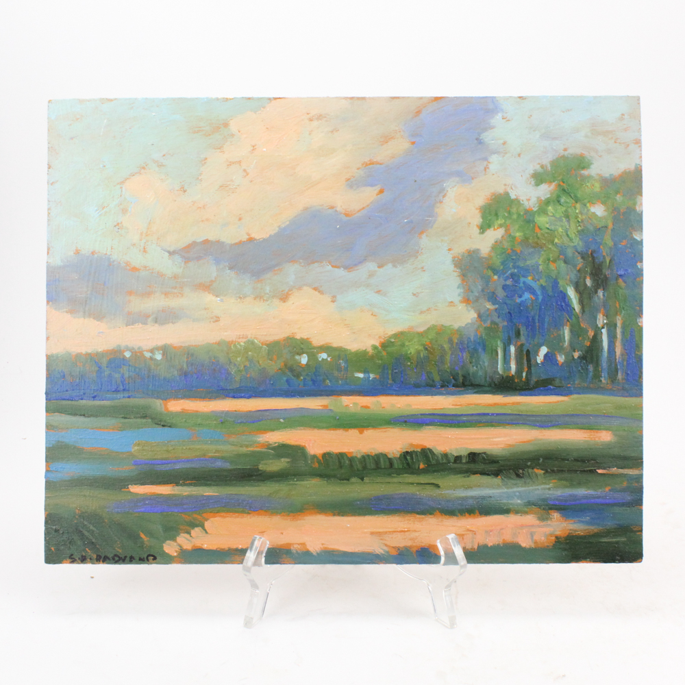 Sulmaz H. Radvand Acrylic Landscape Painting