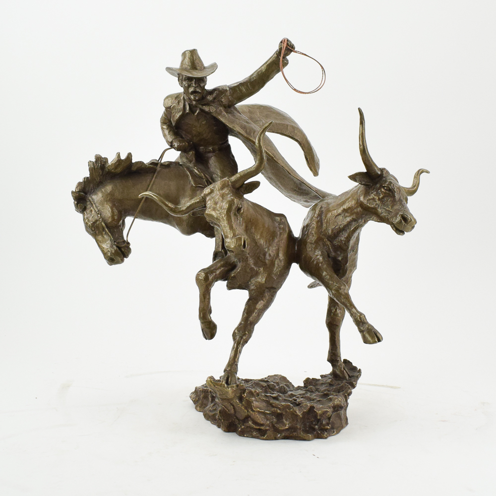 Mark Hopkins Limited Edition Sculpture "Head 'Em Up"