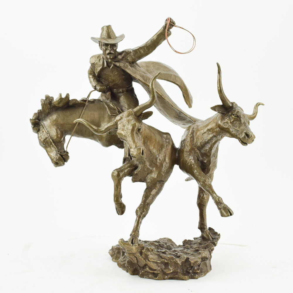 Mark Hopkins Limited Edition Sculpture "Head 'Em Up"