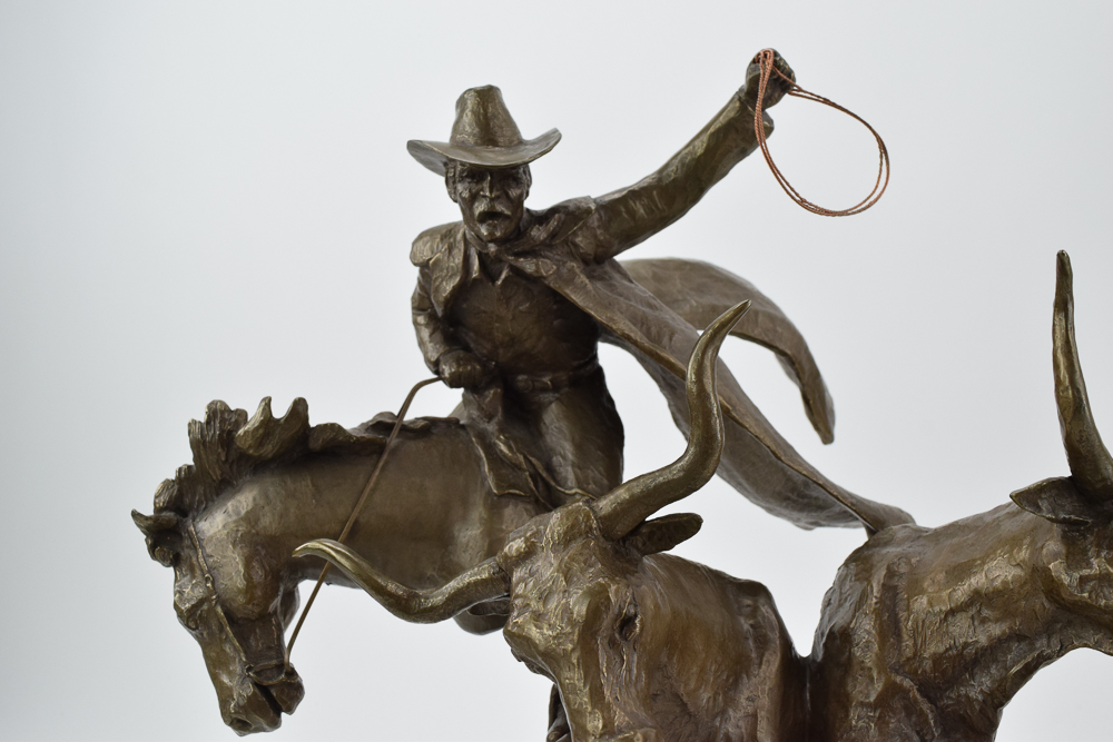 Mark Hopkins Limited Edition Sculpture "Head 'Em Up"