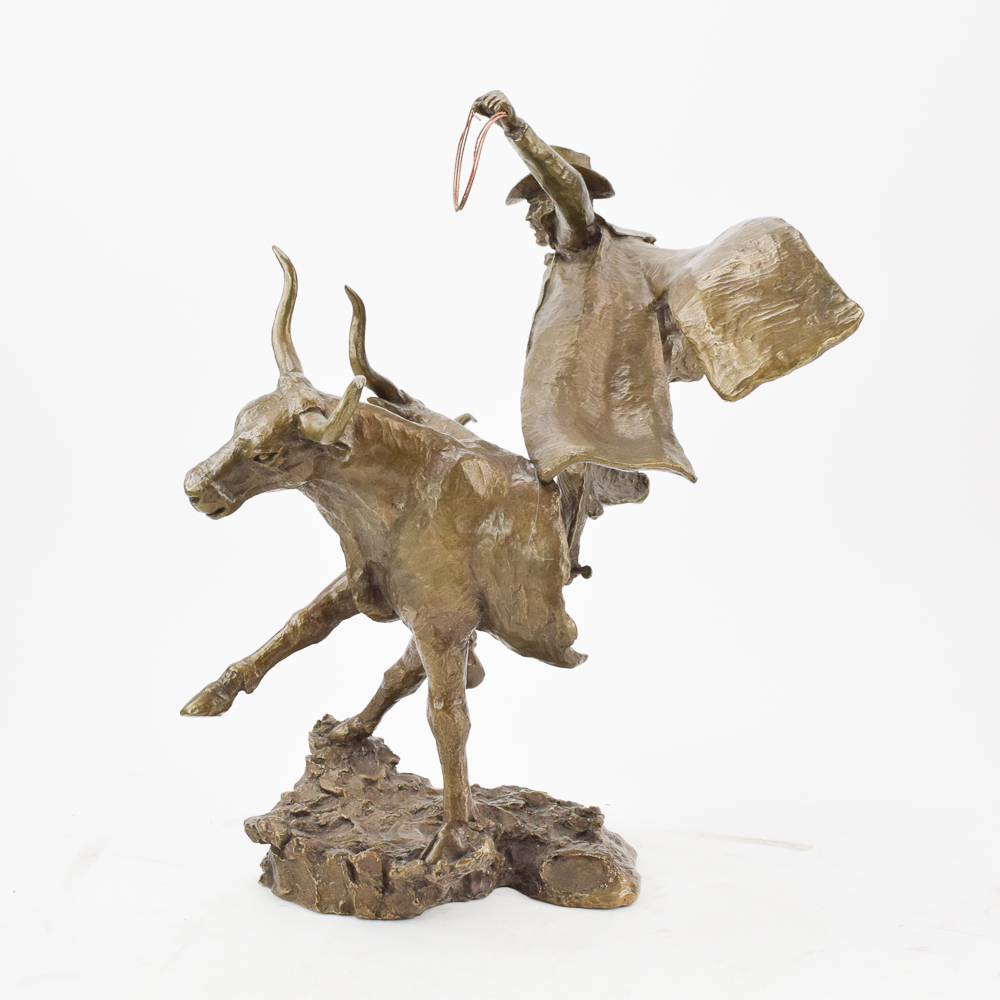 Mark Hopkins Limited Edition Sculpture "Head 'Em Up"