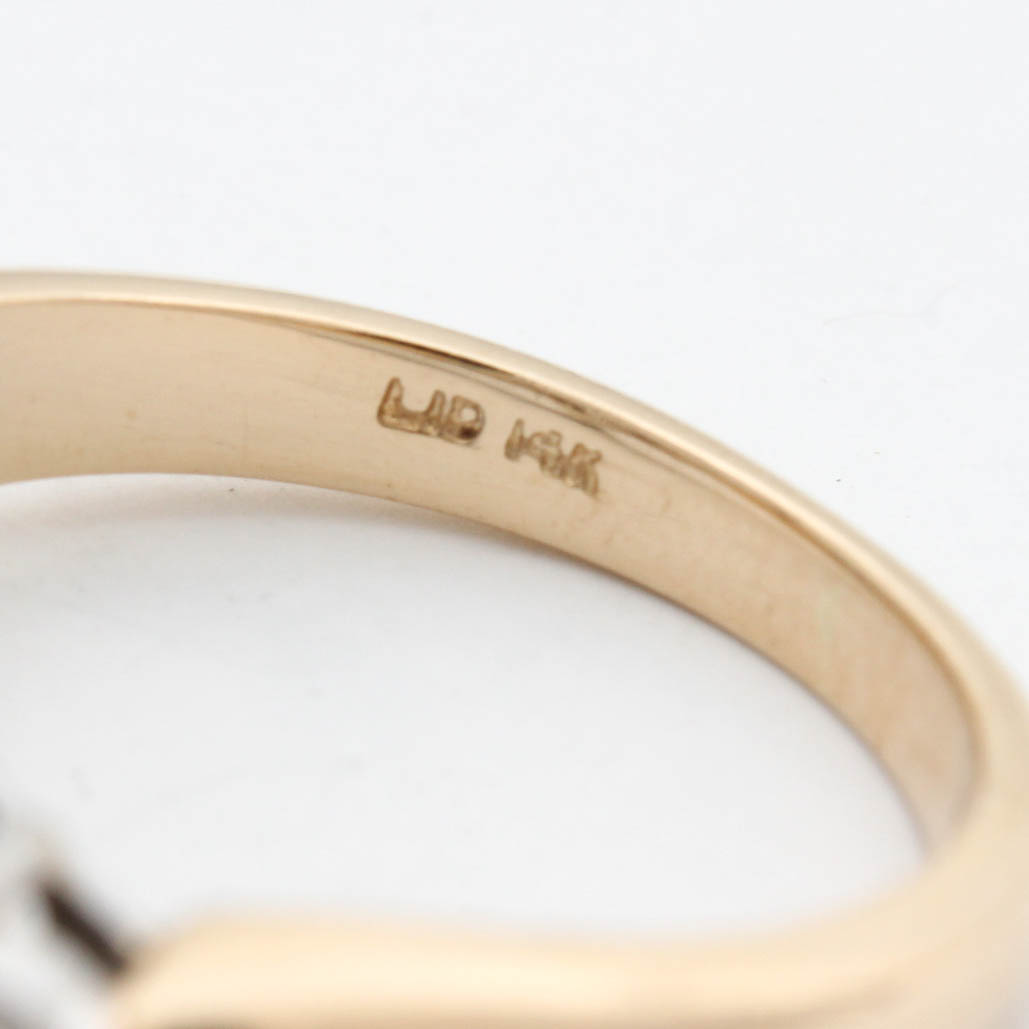 14K Yellow Gold 1.01CTW Diamond Engagement Ring