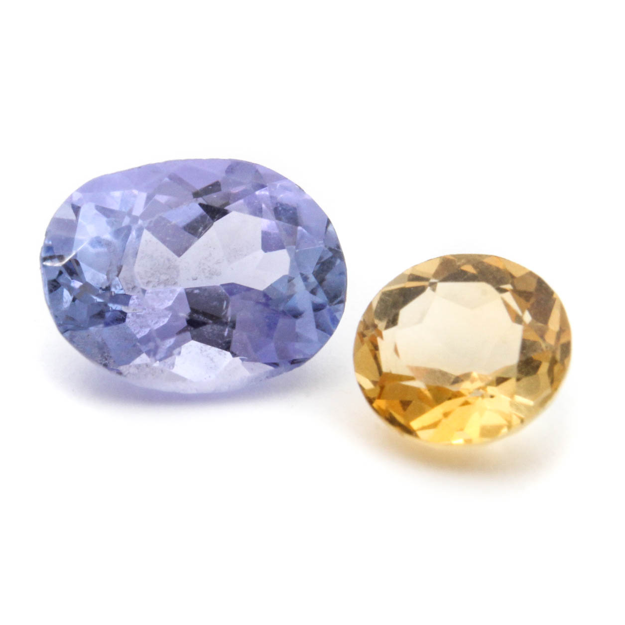 Loose Tanzanite and Citrine Gemstones