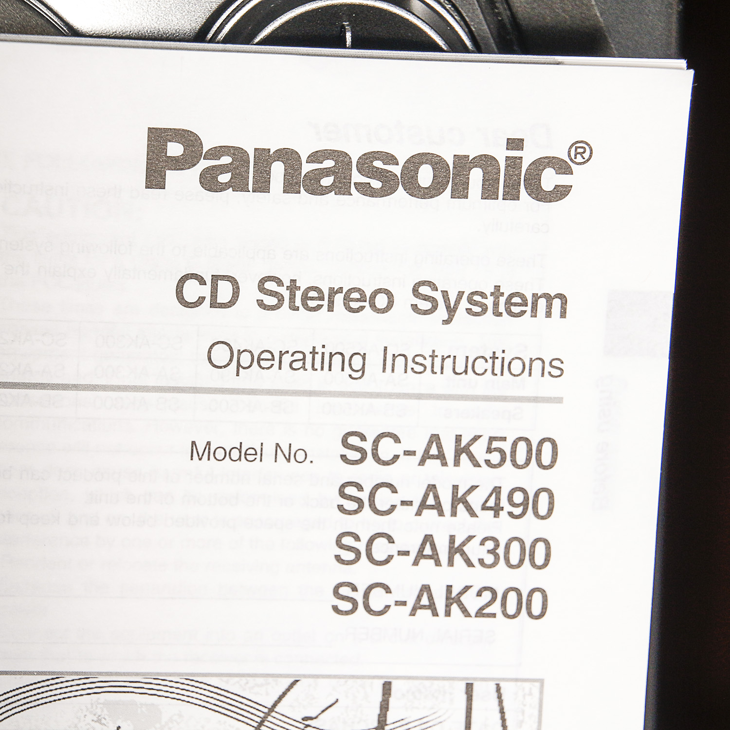 Panasonic CD Stereo System