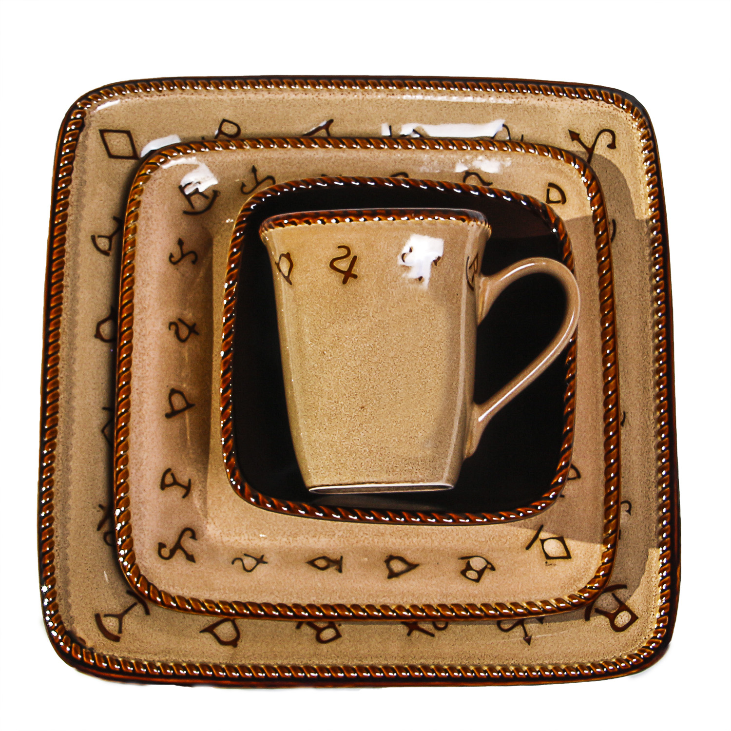 Lone Star Western Decor "Rustic Ranch" Western Moments Dinnerware