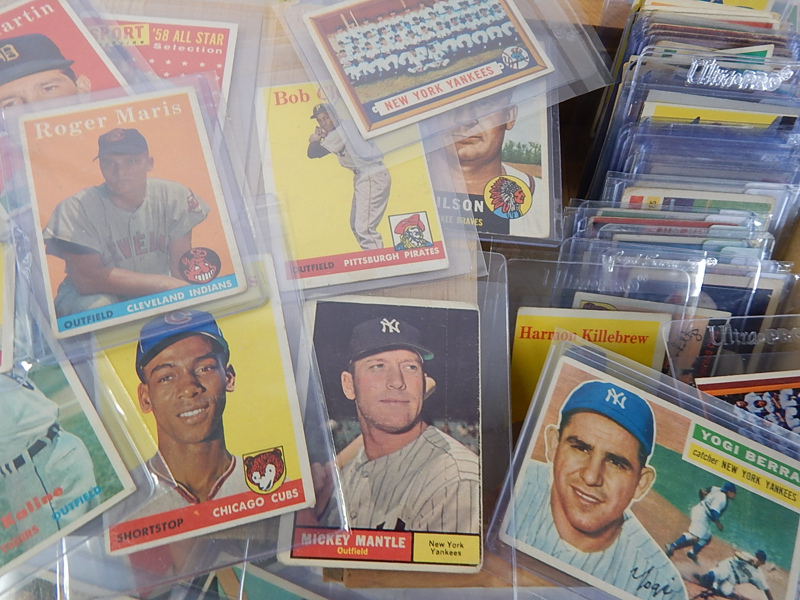 1950s Baseball Card Collection with Stars -Maris Rookie Card, Mantle, More