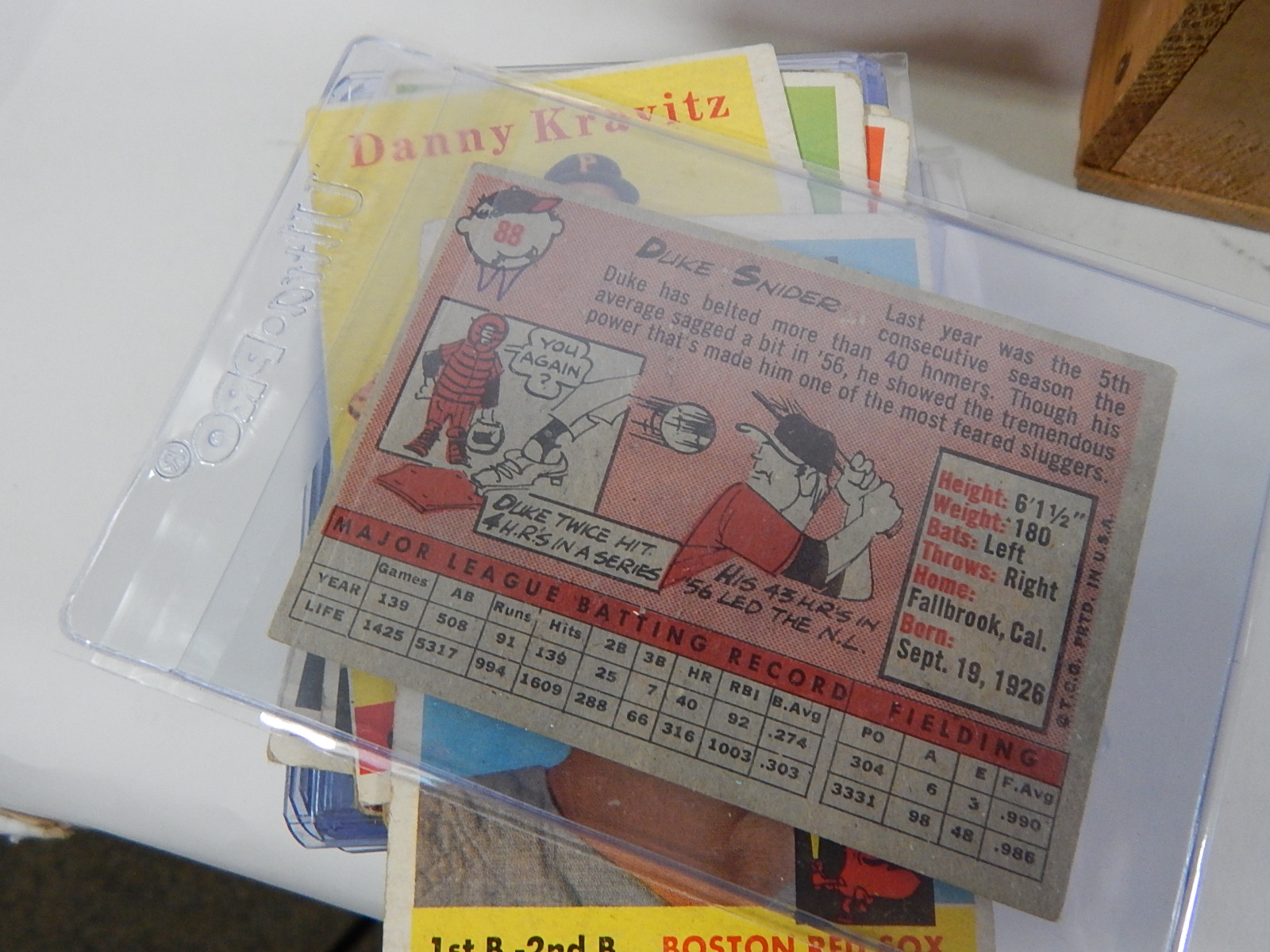 1950s Baseball Card Collection with Stars -Maris Rookie Card, Mantle, More