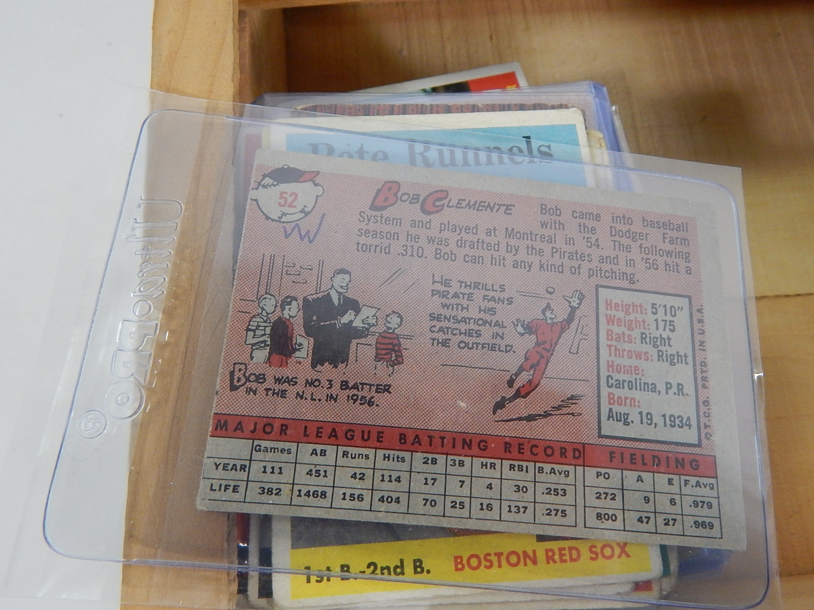 1950s Baseball Card Collection with Stars -Maris Rookie Card, Mantle, More