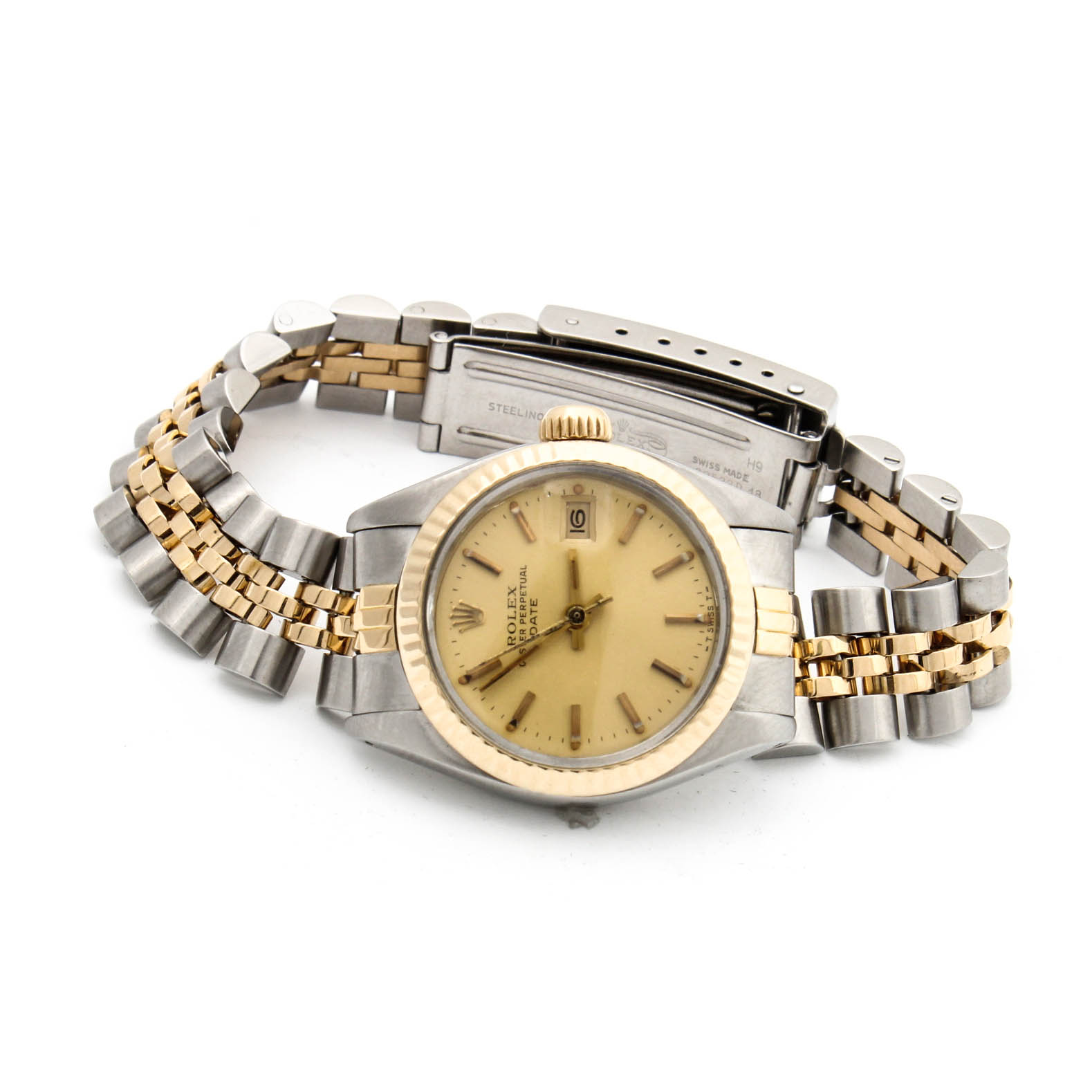 Vintage Rolex Oyster Perpetual Date Jubilee Watch