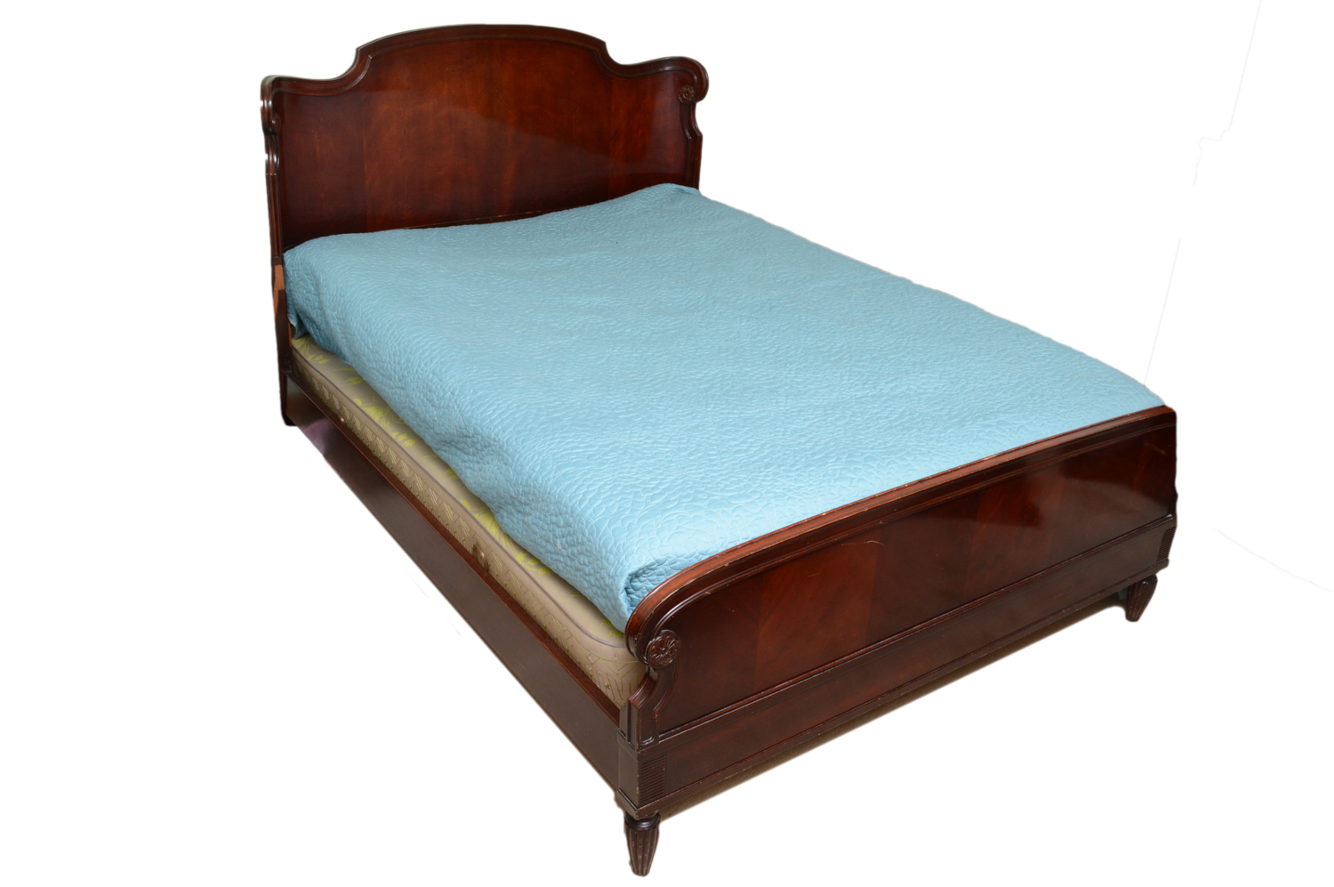 Antique Victorian Mahogany Full Size Bed Frame
