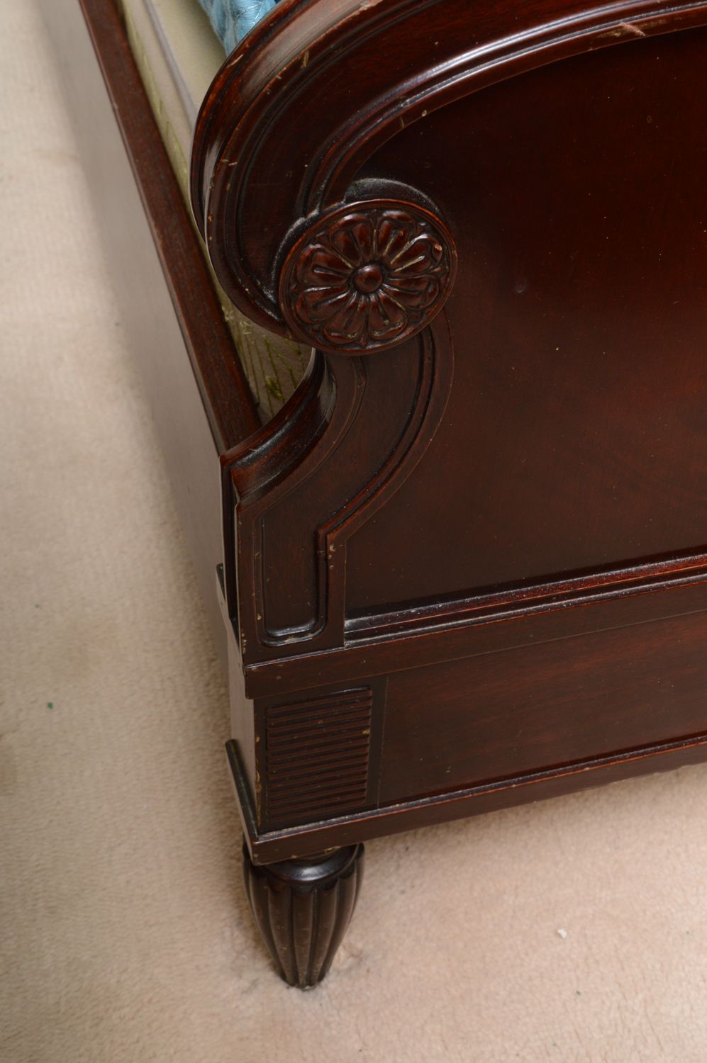 Antique Victorian Mahogany Full Size Bed Frame