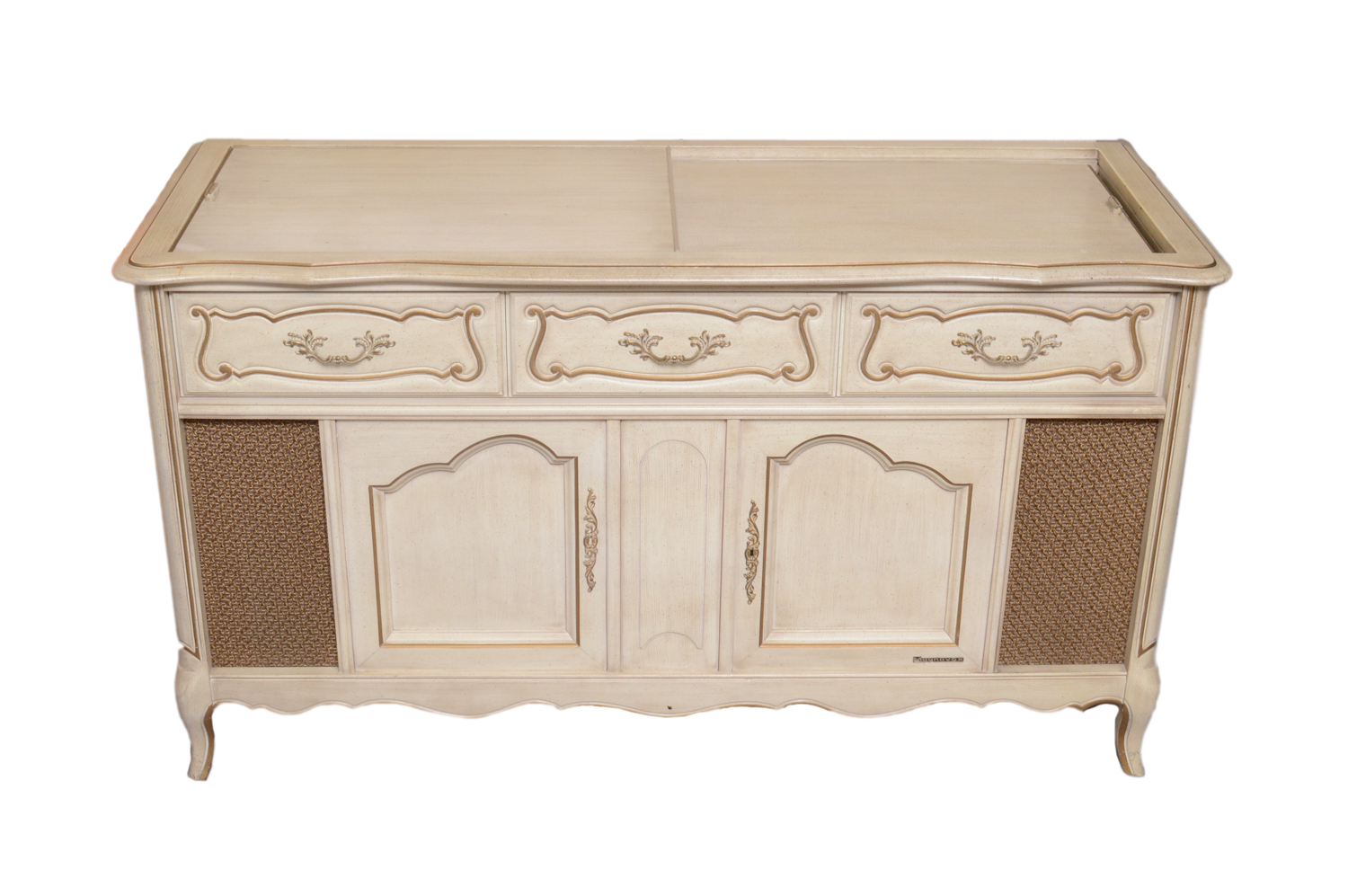 Vintage French Provincial Style Magnavox Stereo Console