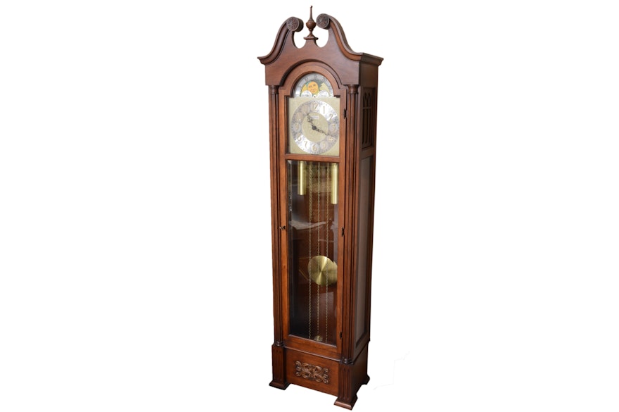 Colonial of Zeeland Grandfather Clock with Moon Phase Dial