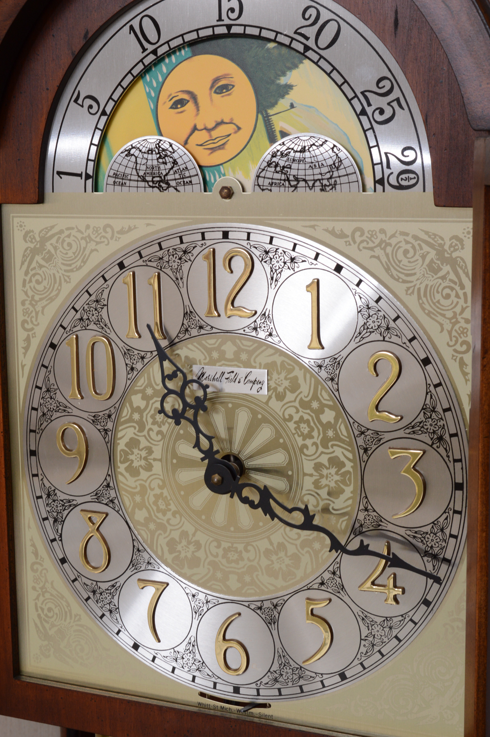 Colonial of Zeeland Grandfather Clock with Moon Phase Dial