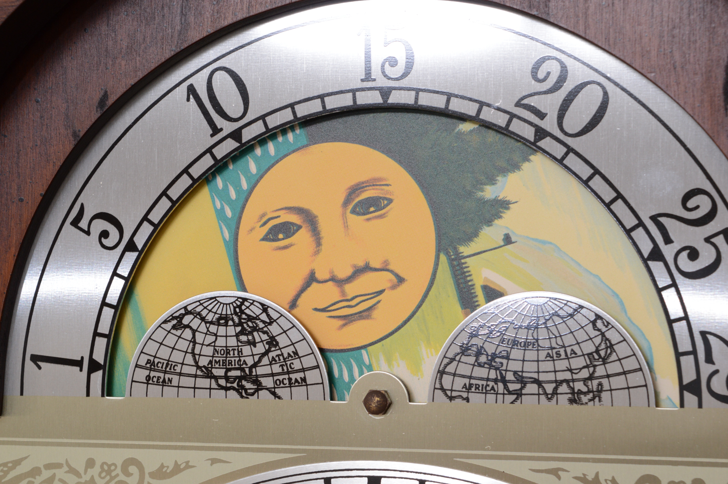 Colonial of Zeeland Grandfather Clock with Moon Phase Dial