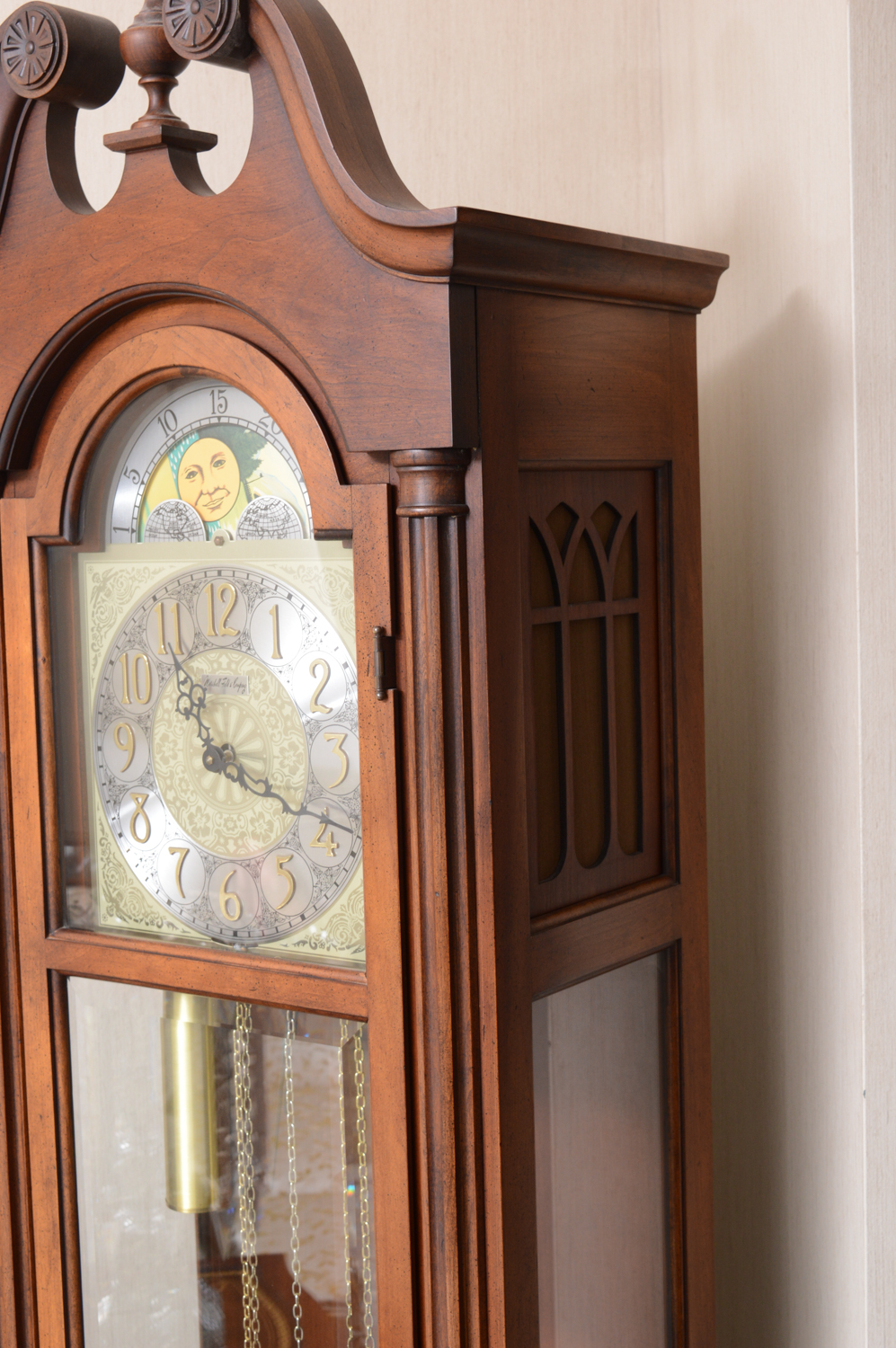 Colonial of Zeeland Grandfather Clock with Moon Phase Dial