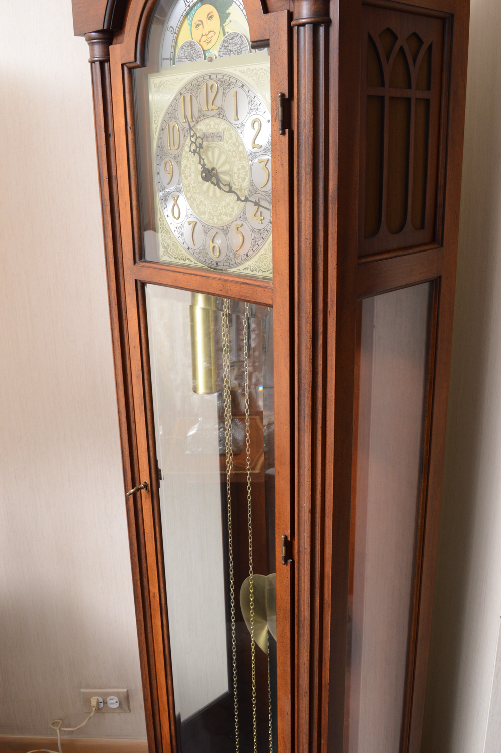 Colonial of Zeeland Grandfather Clock with Moon Phase Dial