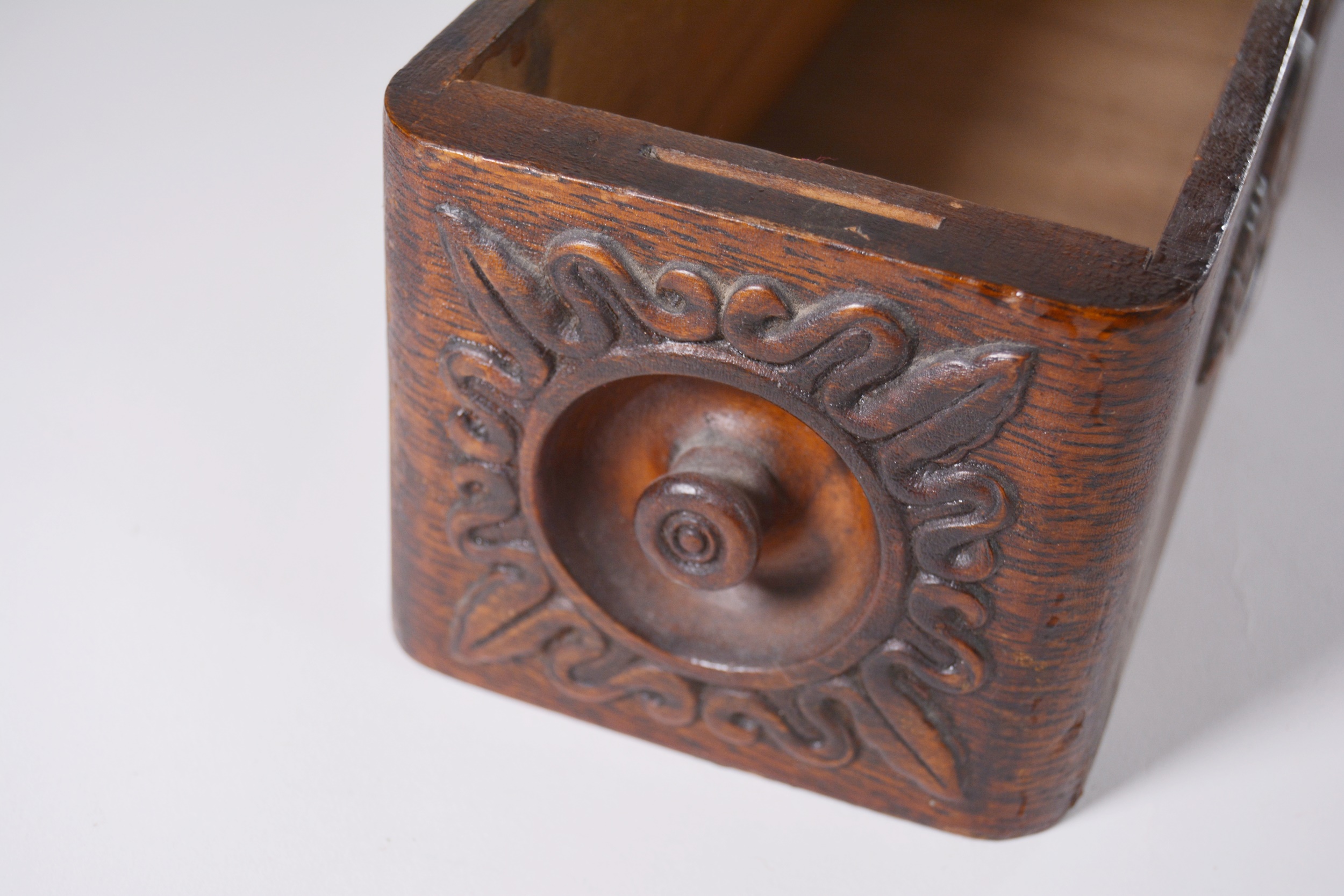 Eastlake Style Wood Mirror, Vintage Shoe Forms and Wood Box