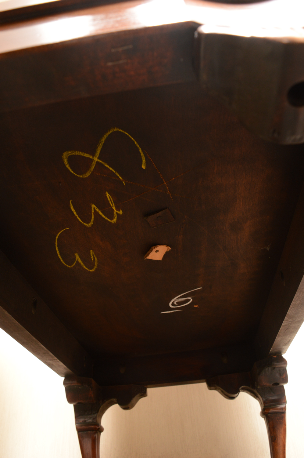 Vintage Regency Style Mahogany Step Back End Tables