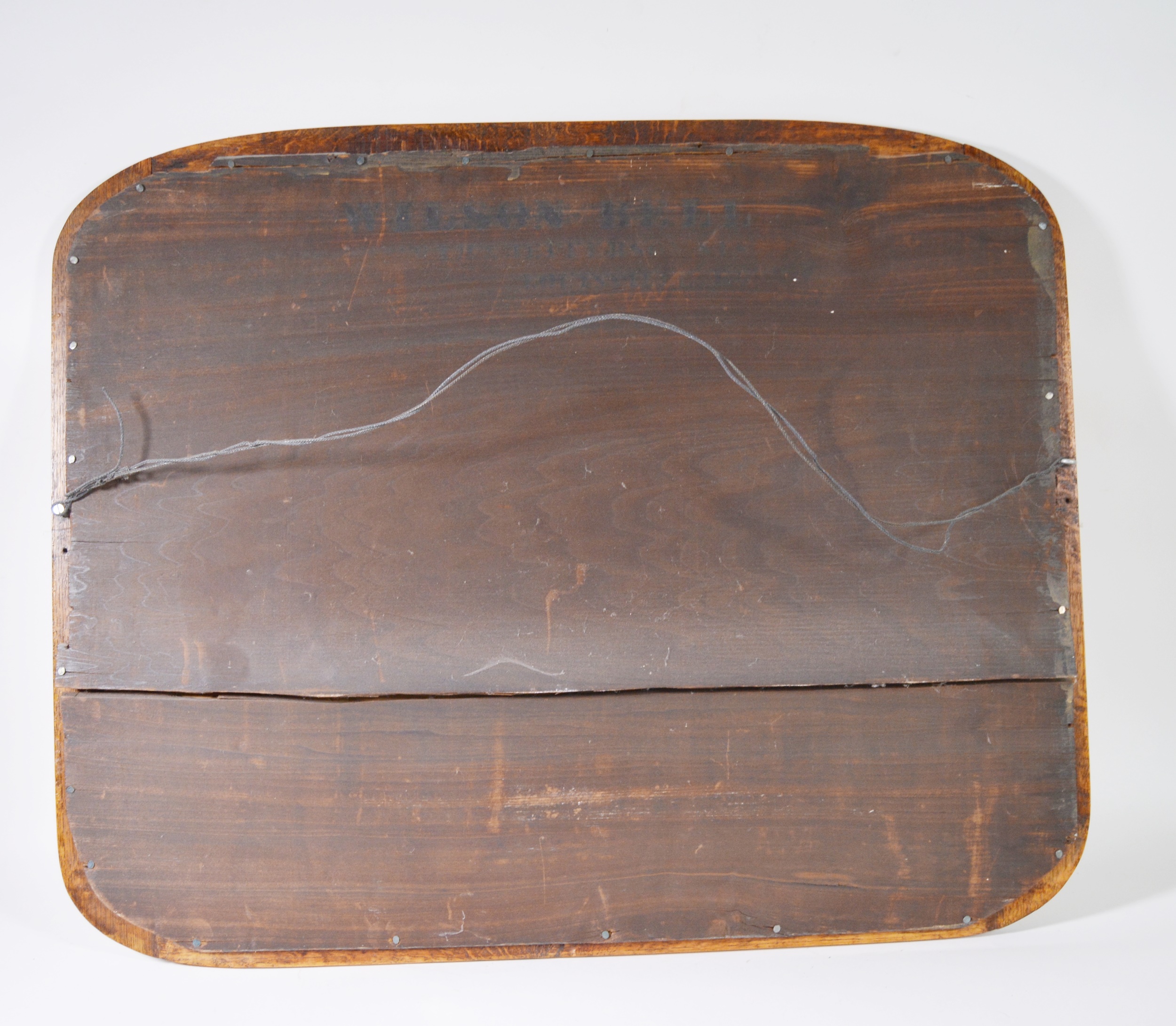 Vintage Wilson Bell Oak Mirror