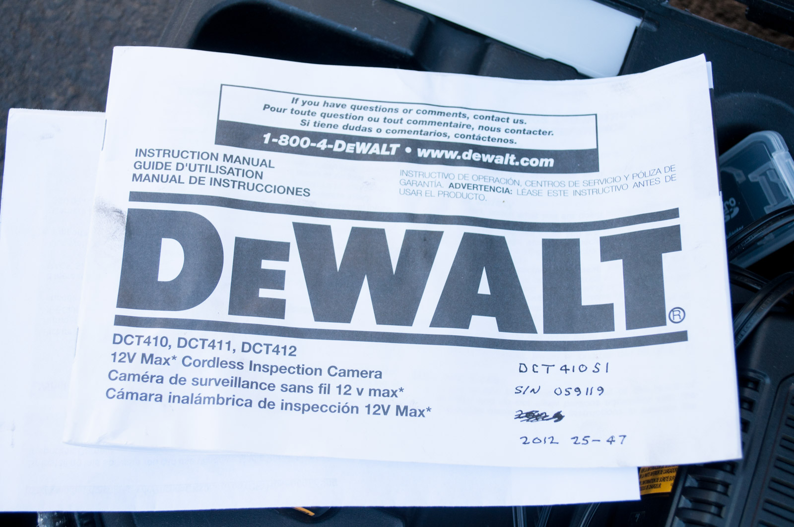 USA Borescopes Sewer Pipe Inspection Camera with DeWalt DCT 41051