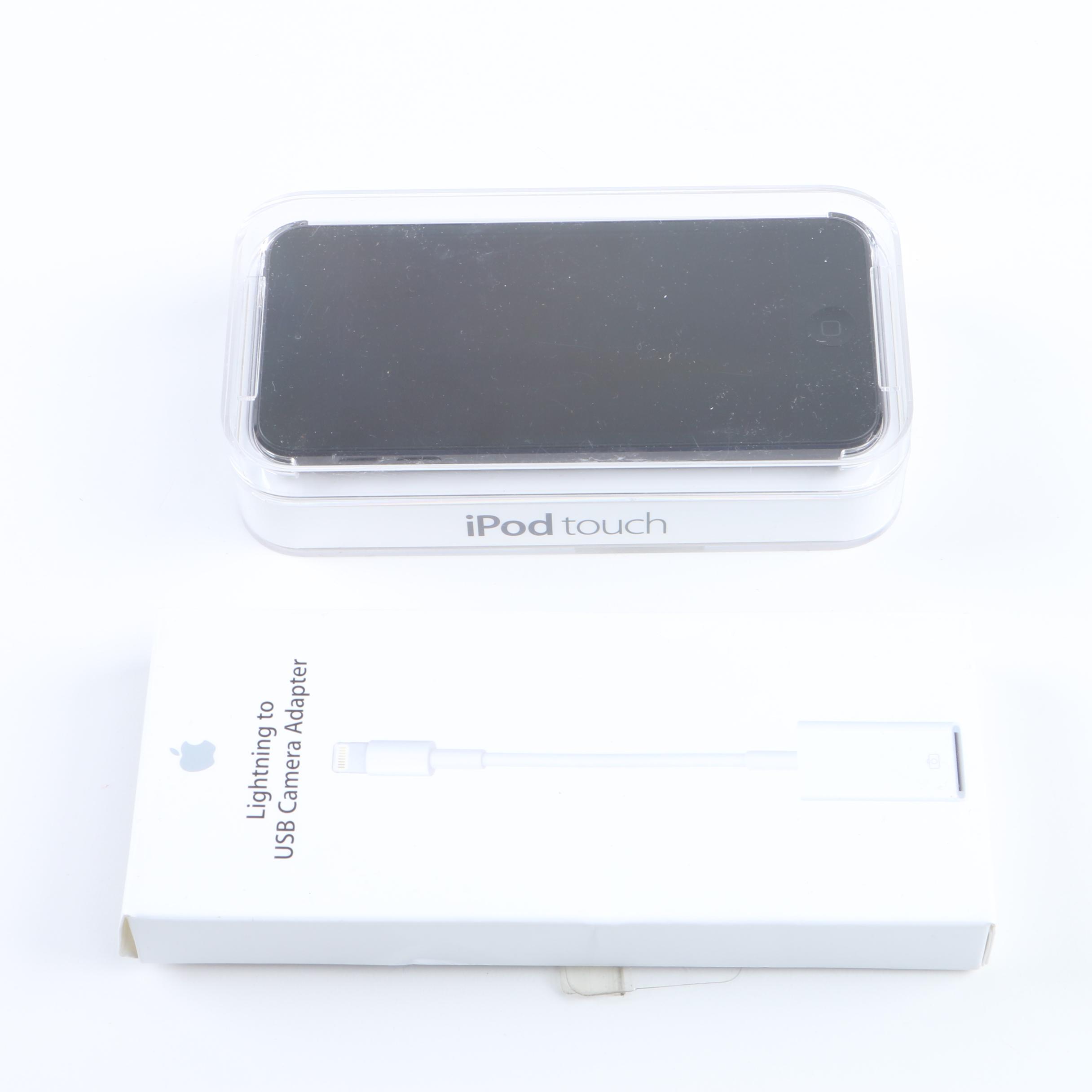 16GB 6th Gen iPod Touch with Camera Adapter