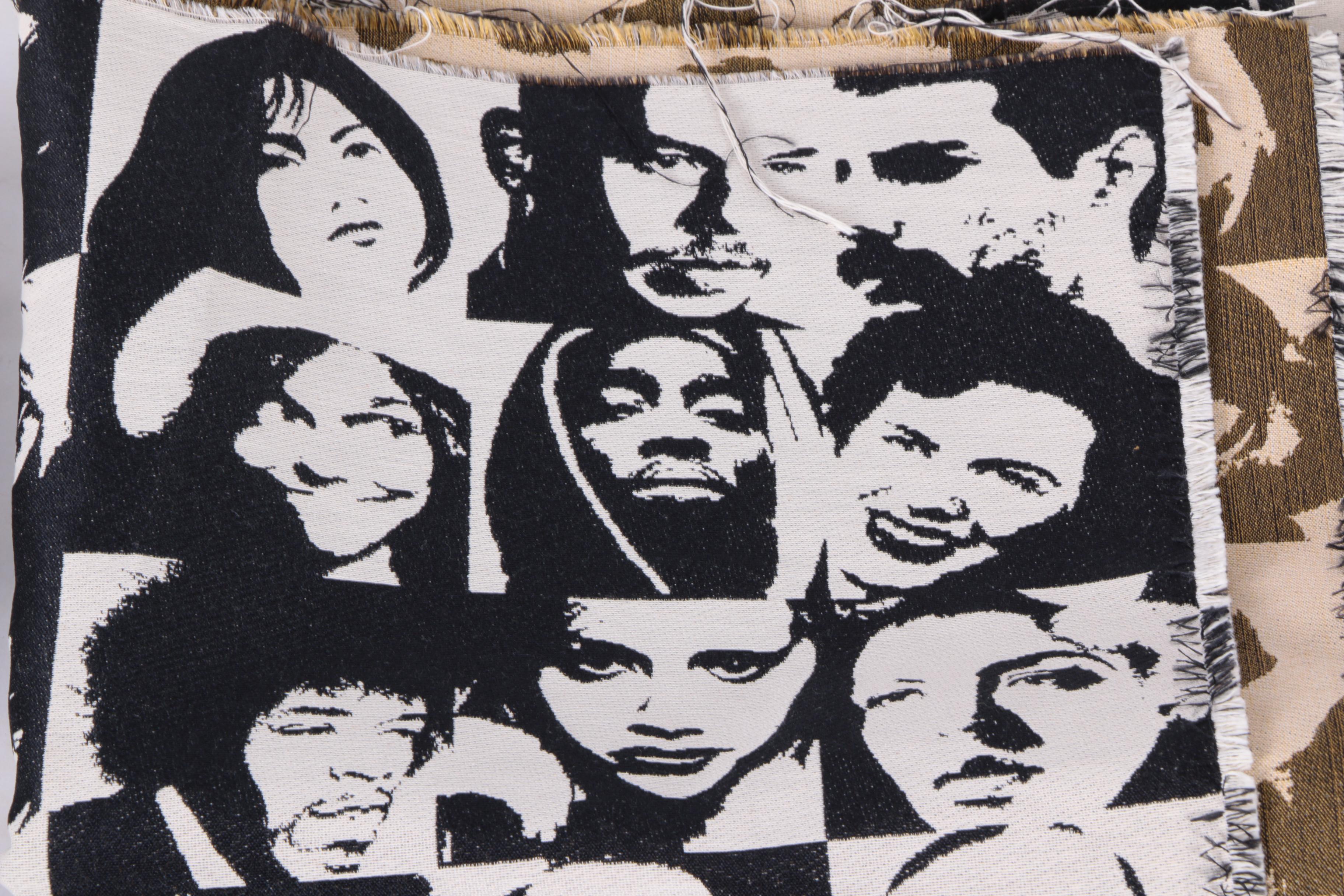 Fabric Including Famous Dead Celebrity Print