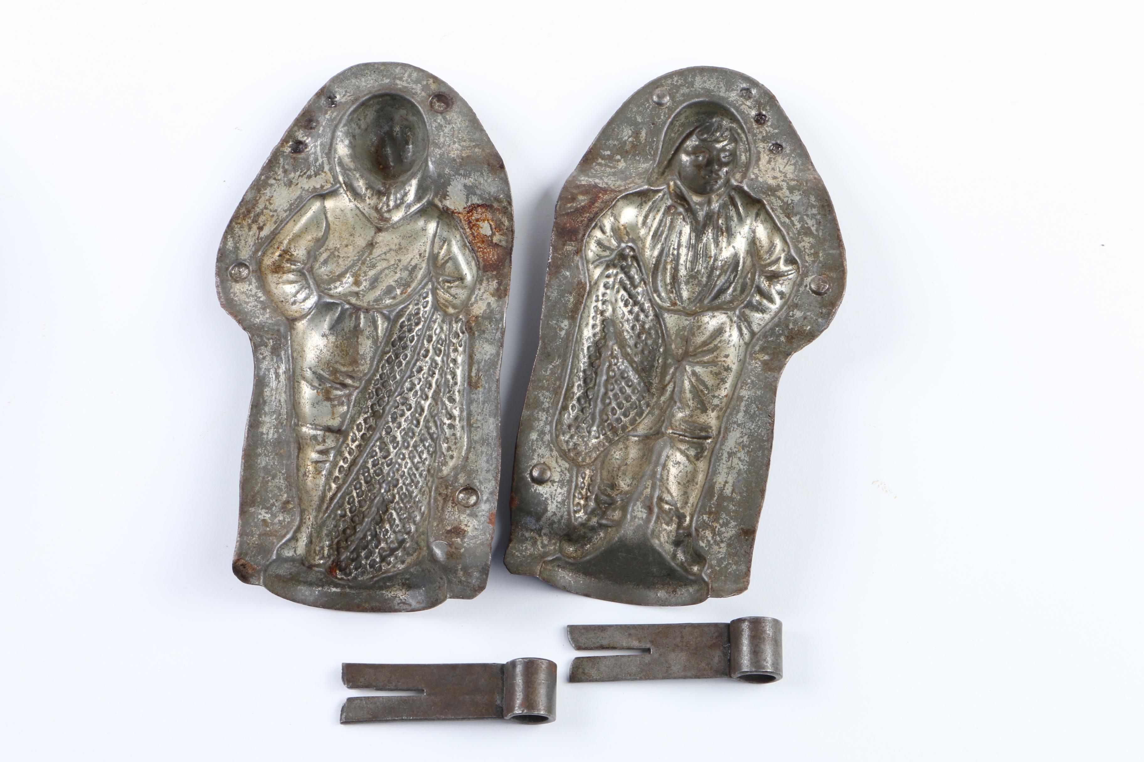 Vintage Metal Chocolate Molds