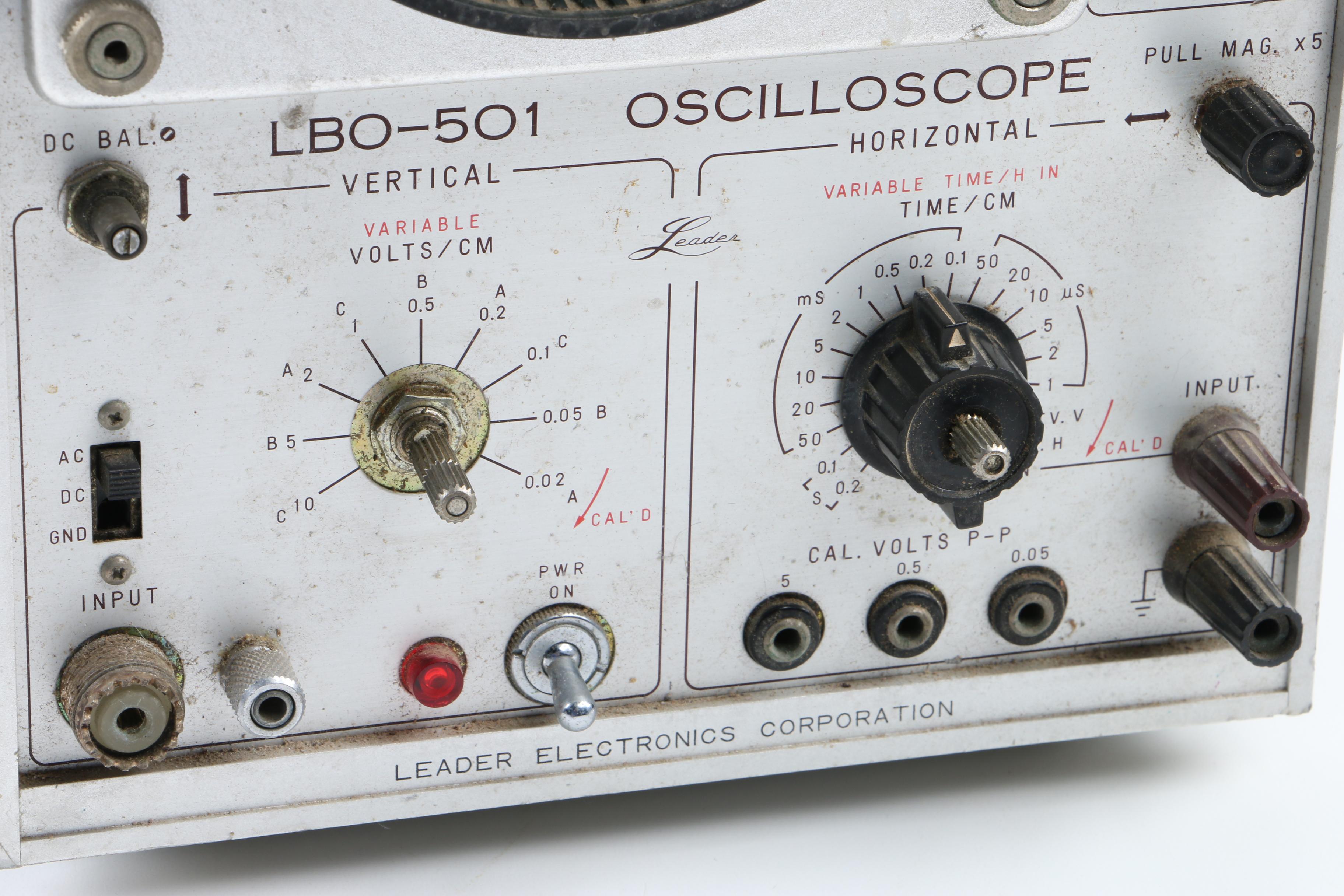 Vintage Leader Electronics Corporation LBO-501 Oscilloscope