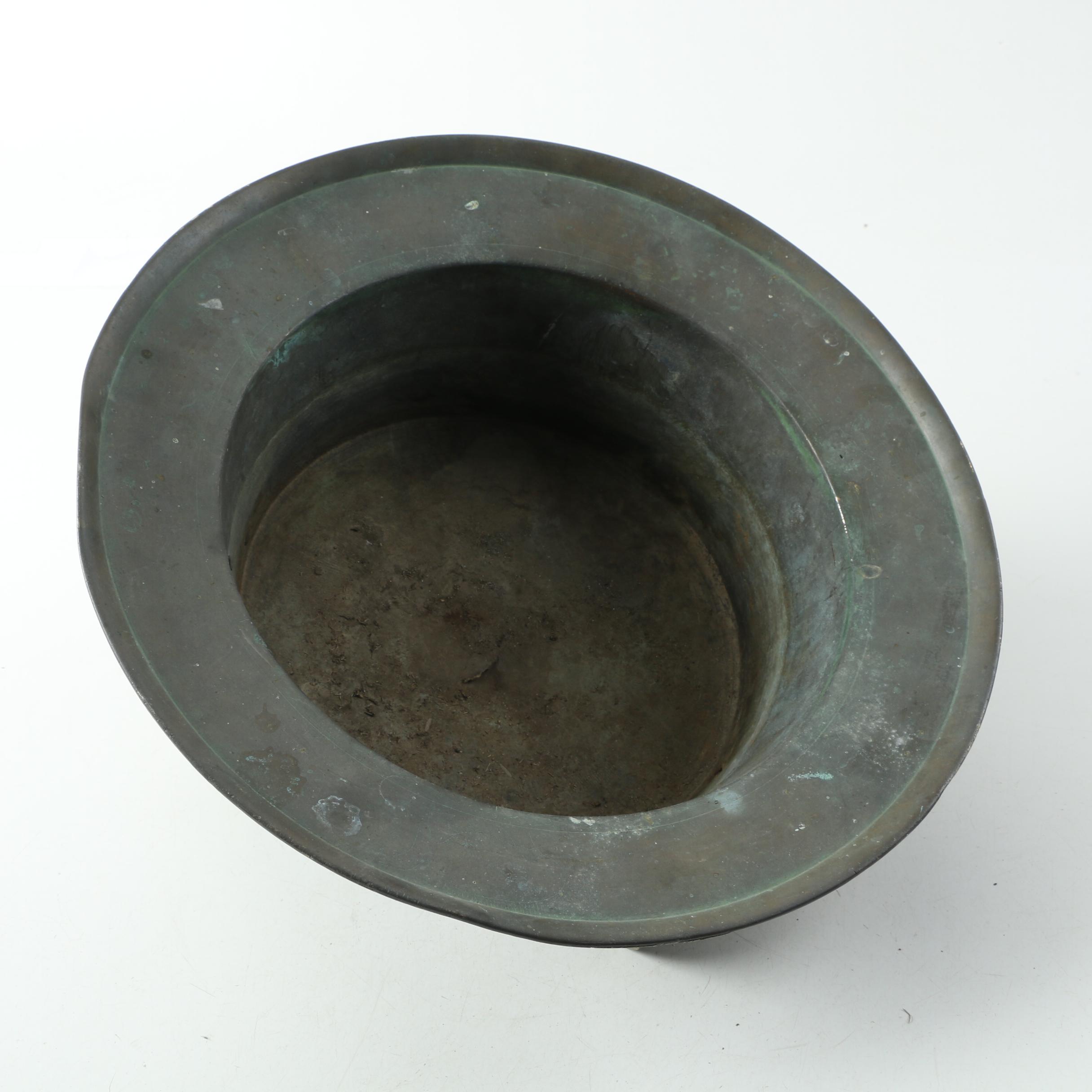 Vintage Tri-Leg Brass Planter