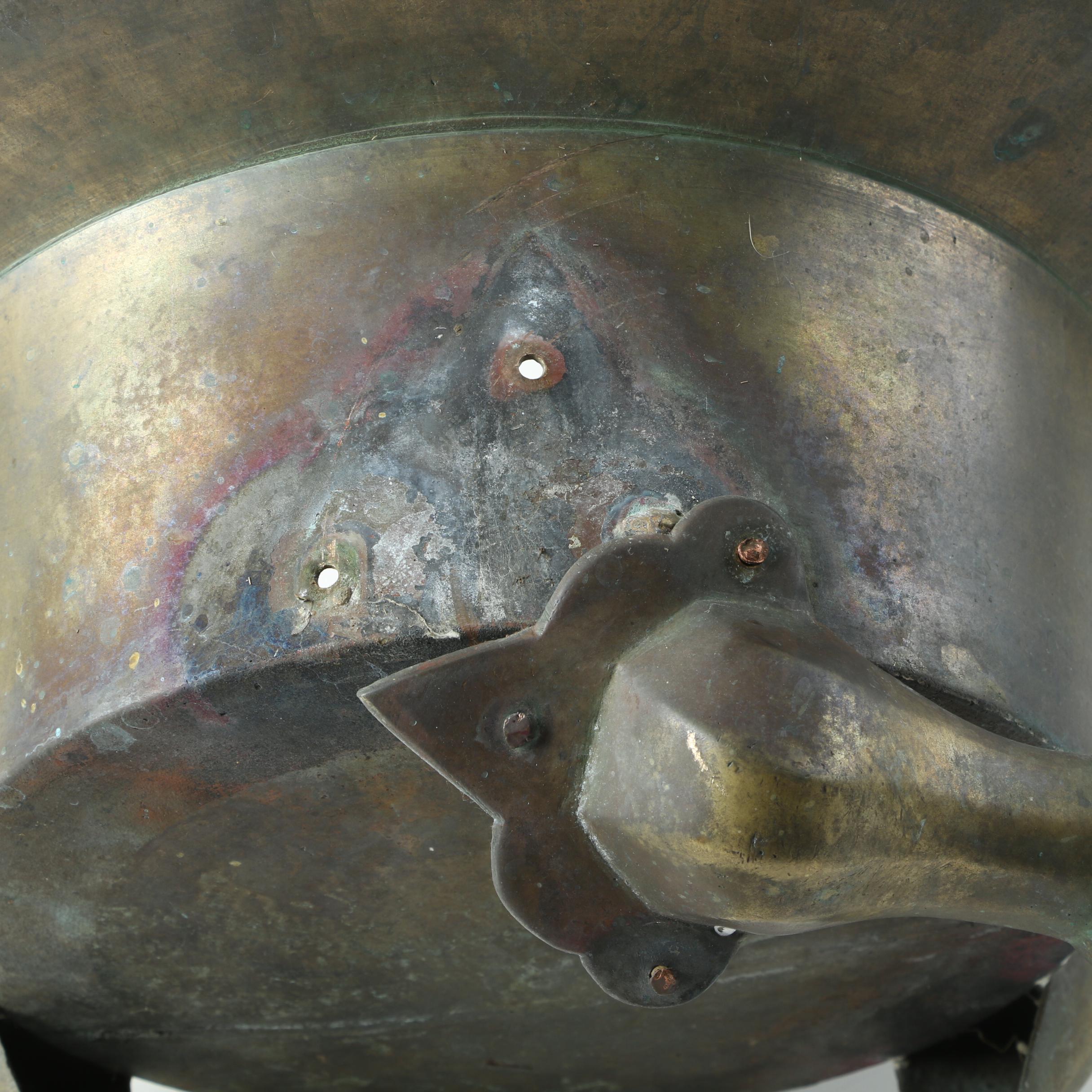 Vintage Tri-Leg Brass Planter