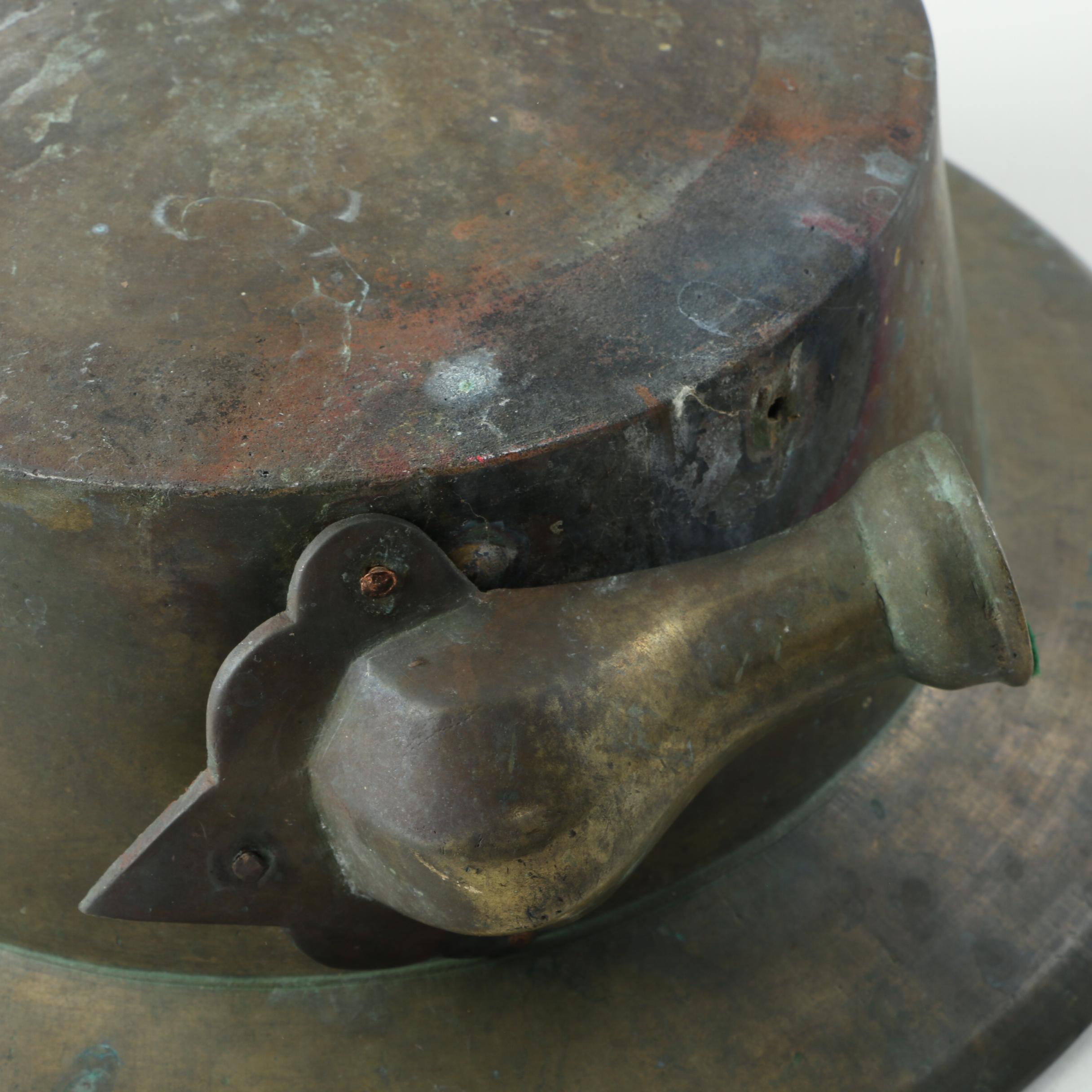 Vintage Tri-Leg Brass Planter