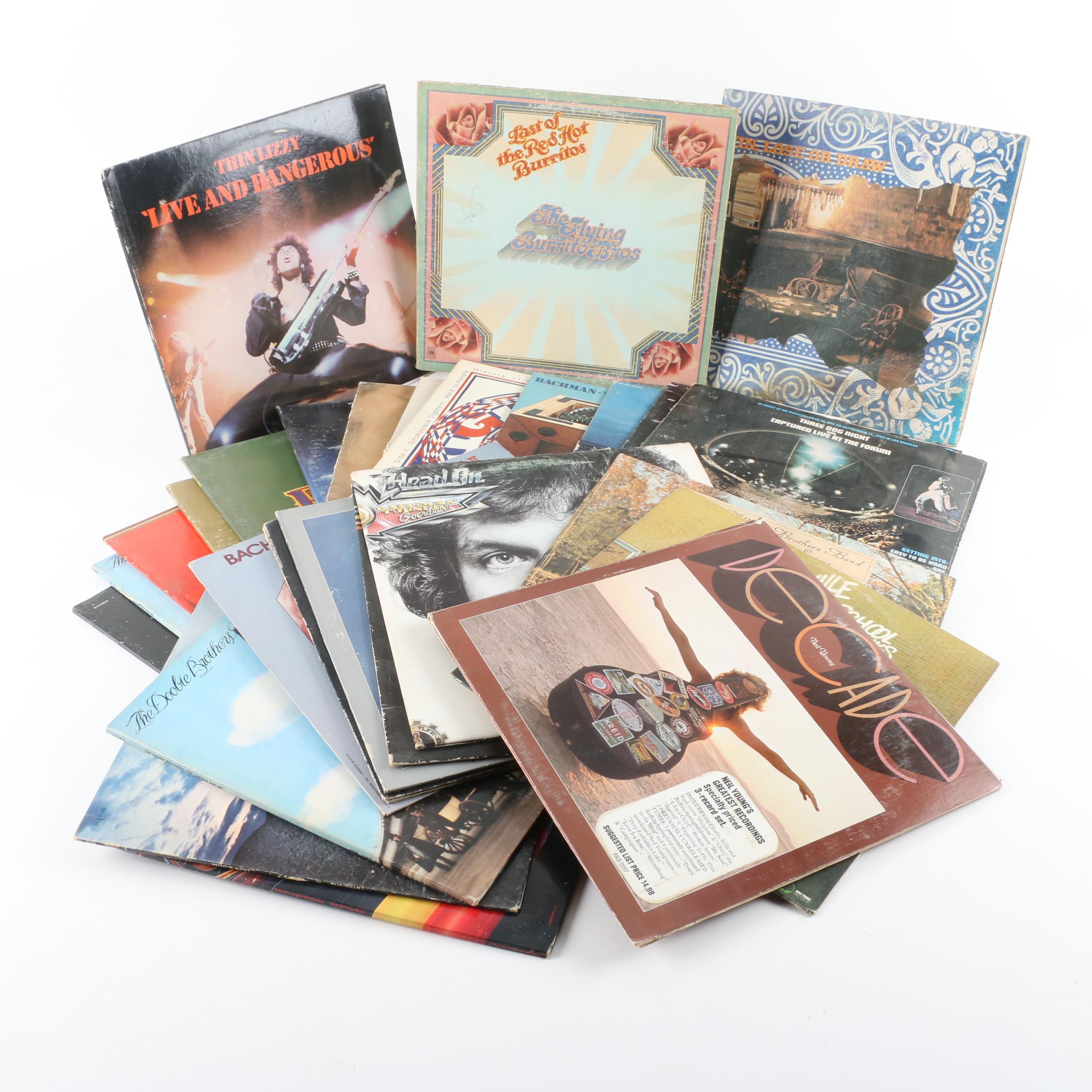Three Dog Night, The Flying Burrito Bros and Other Vintage LPs