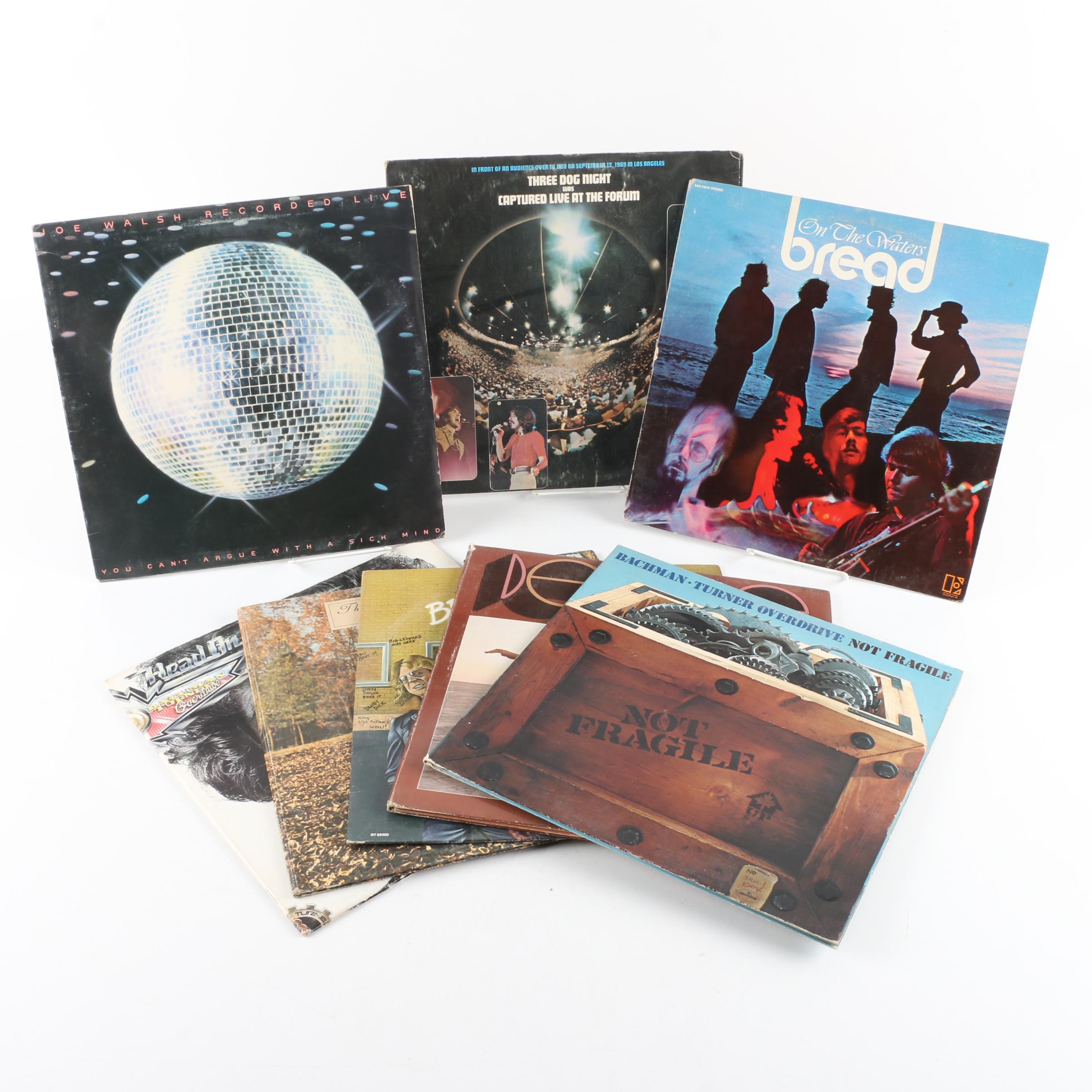 Three Dog Night, The Flying Burrito Bros and Other Vintage LPs