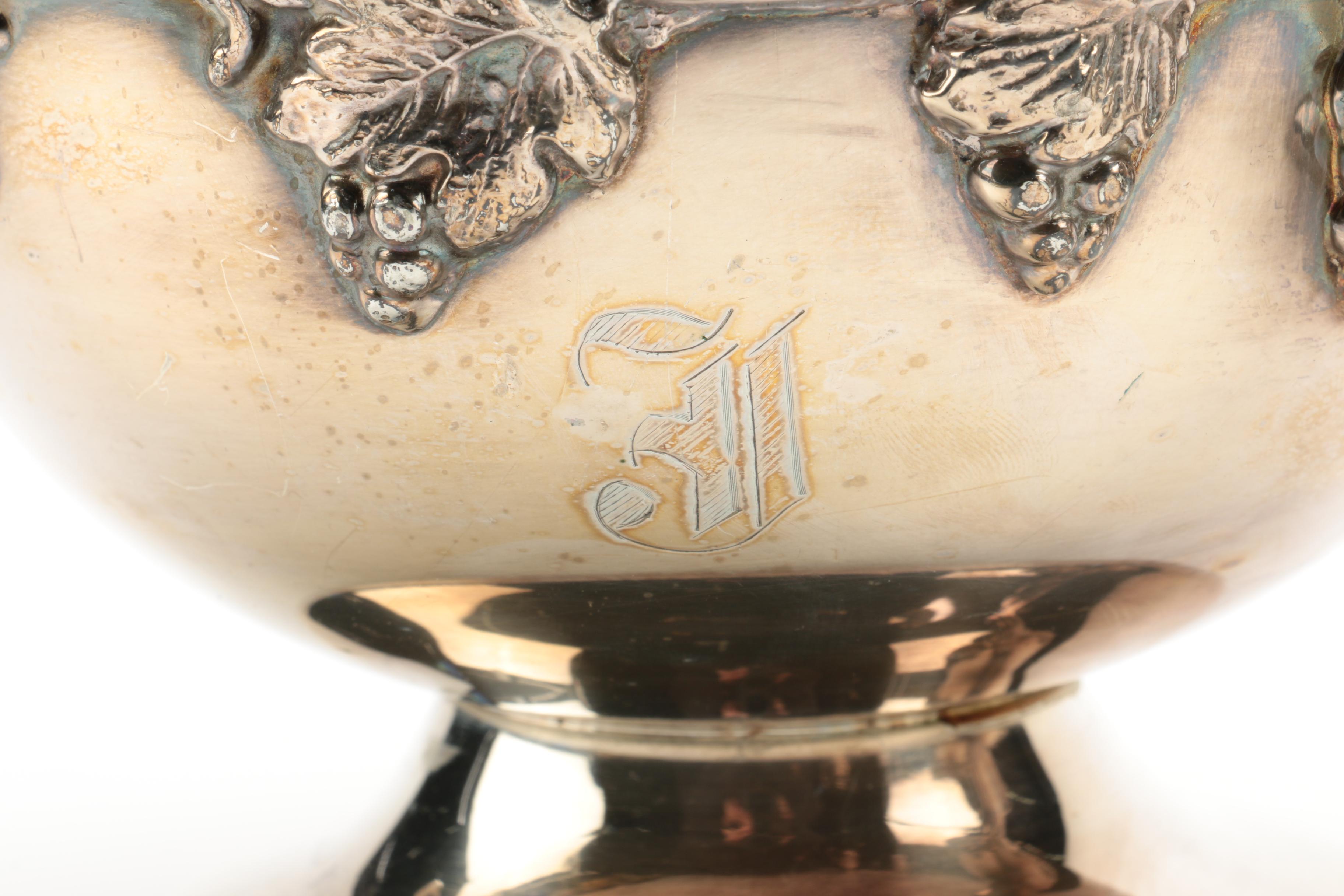 Lehman Brothers Silver-Plated Coffee and Tea Service with Trays