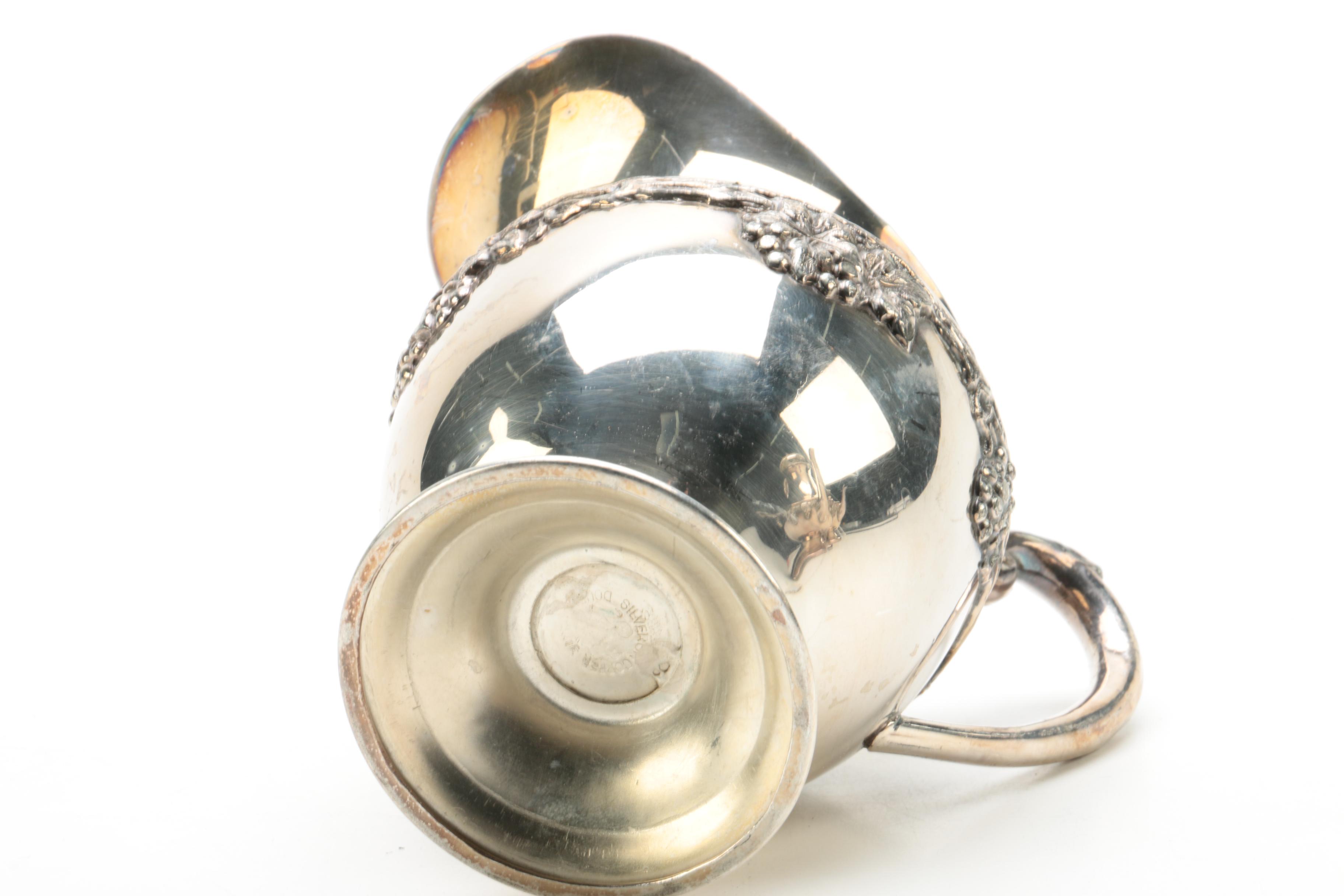 Lehman Brothers Silver-Plated Coffee and Tea Service with Trays