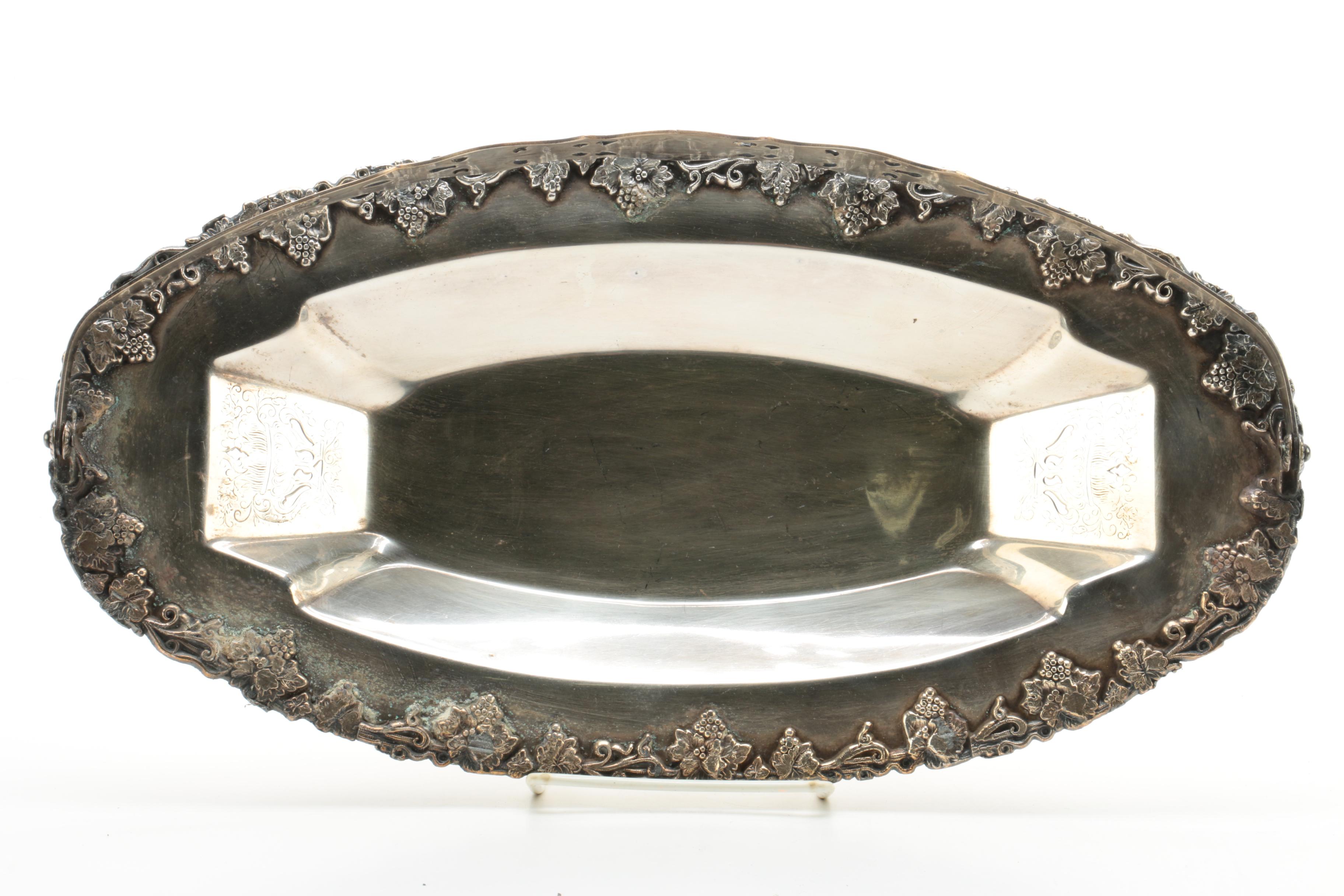 Lehman Brothers Silver-Plated Coffee and Tea Service with Trays