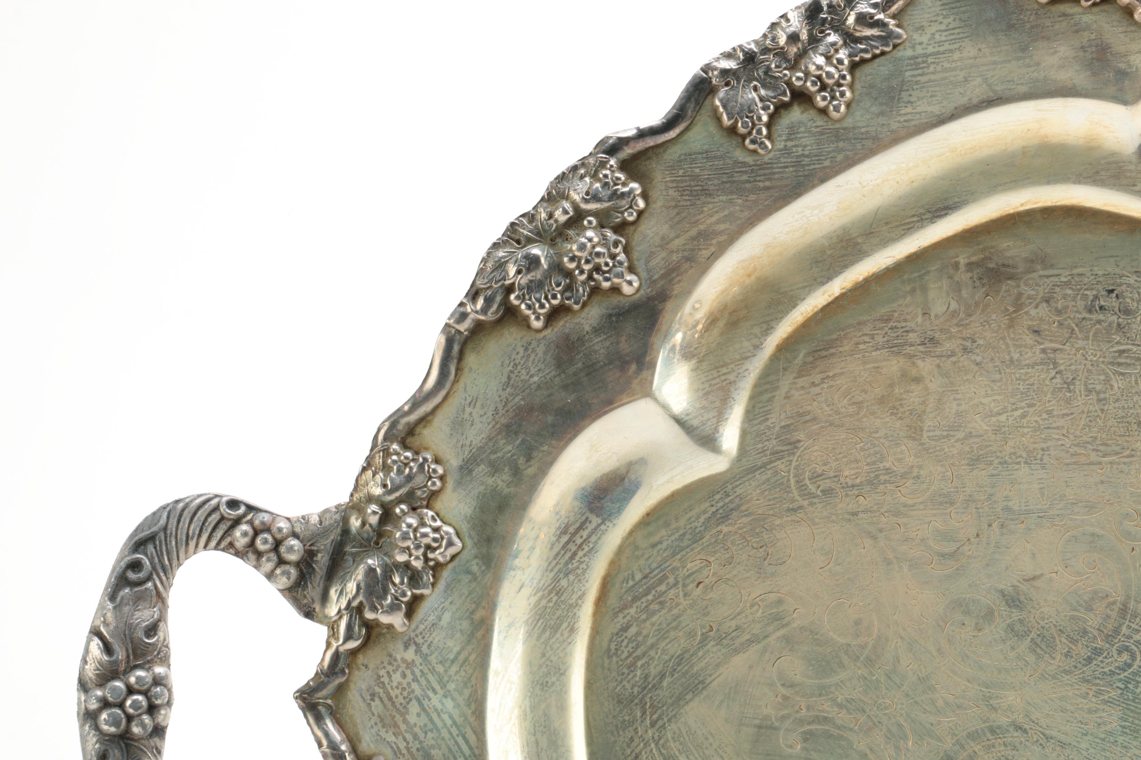 Lehman Brothers Silver-Plated Coffee and Tea Service with Trays