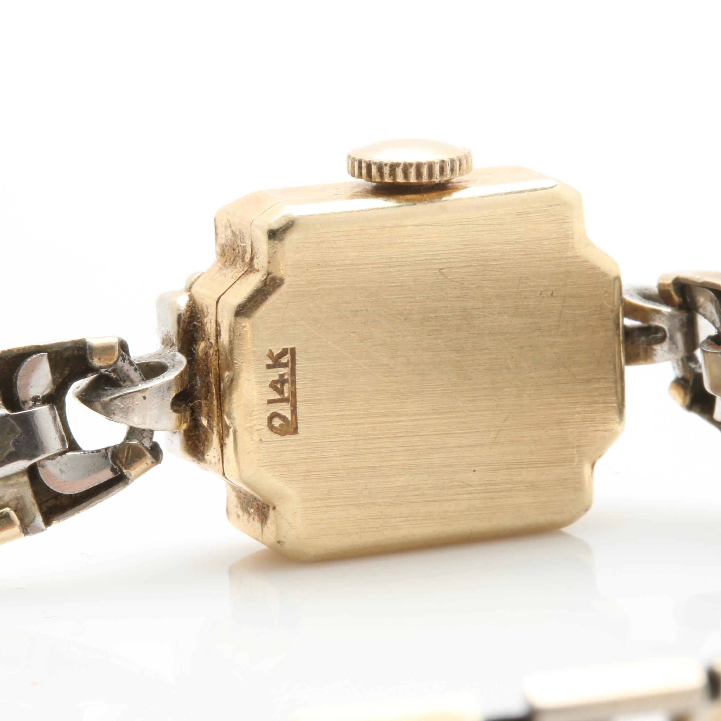 Rodania 14K Yellow Gold Diamond Watch